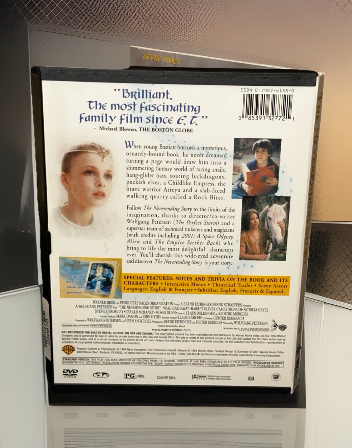 The Neverending Story DVD 2001 WB Widescreen Rated PG Dolby Digital 92 Minutes