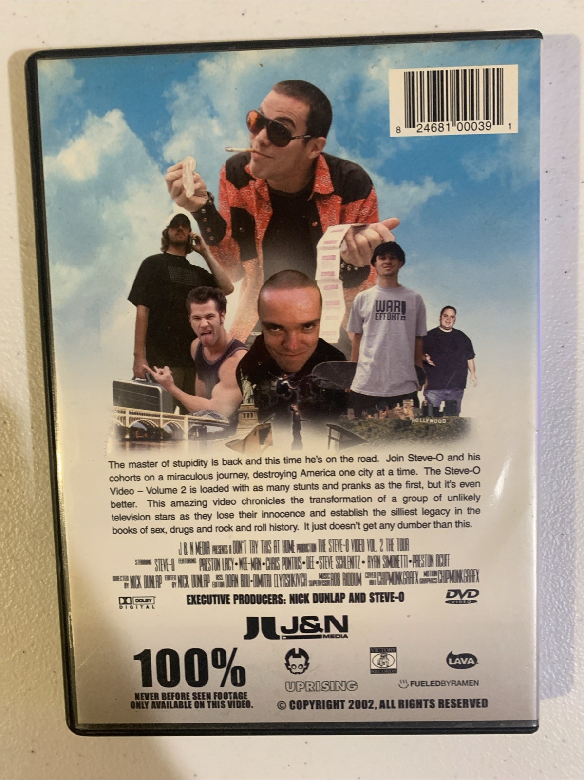 Steve-O: Dont Try This At Home 2 – The Tour (DVD, 2002)
