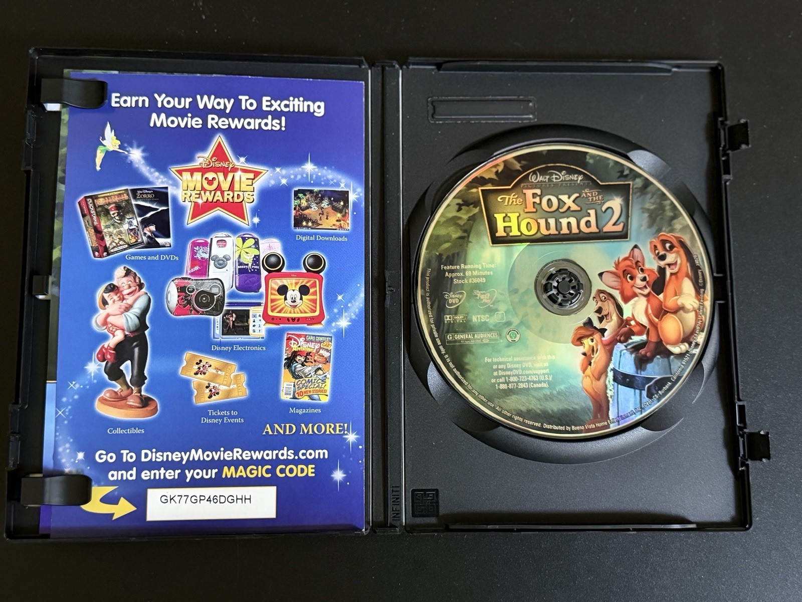 Disney The Fox and the Hound 2 FastPlay Widescreen DVD G 2006 69 Min