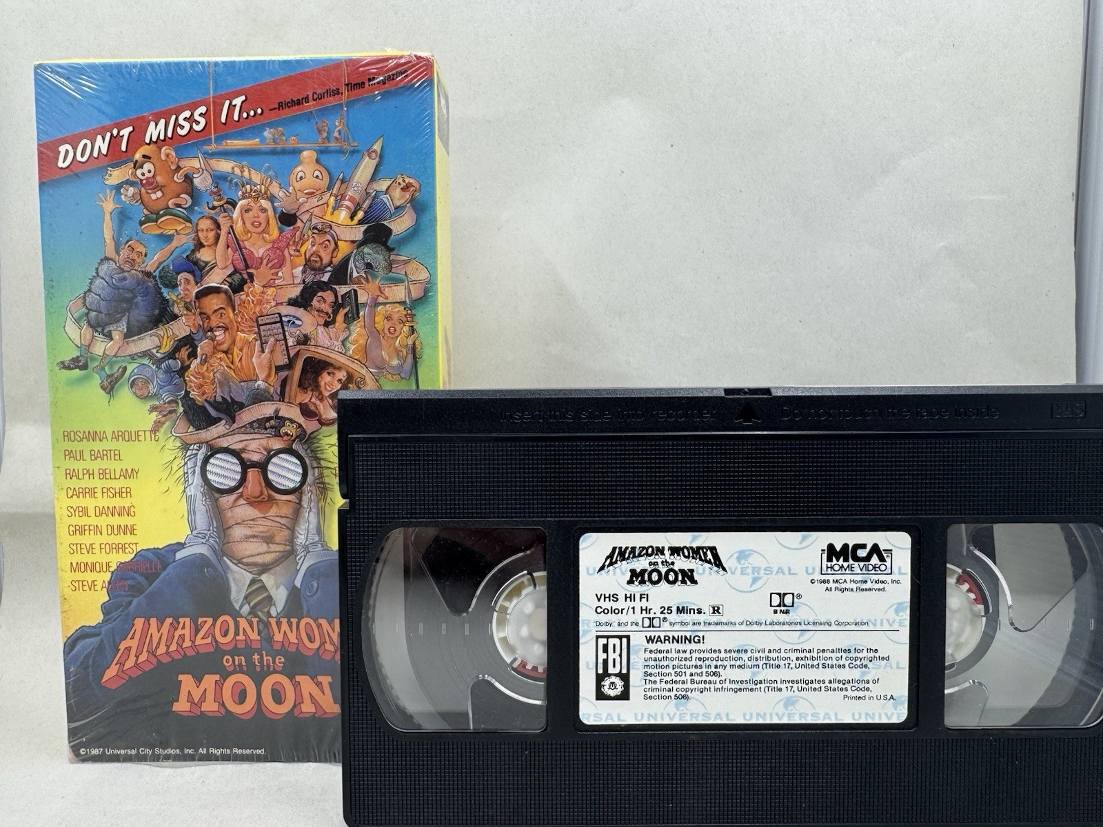 Amazon Women On The Moon (1987 VHS) Sci-Fi Comedy Parody Joe Dante John Landis