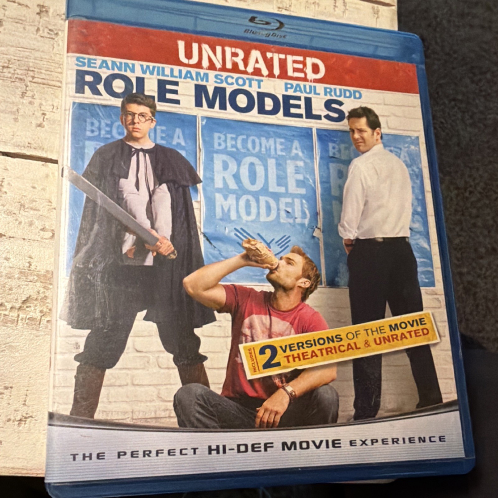 Universal Studios Role Models Blu-ray R Unrated Edition 2008 Paul Rudd Comedy