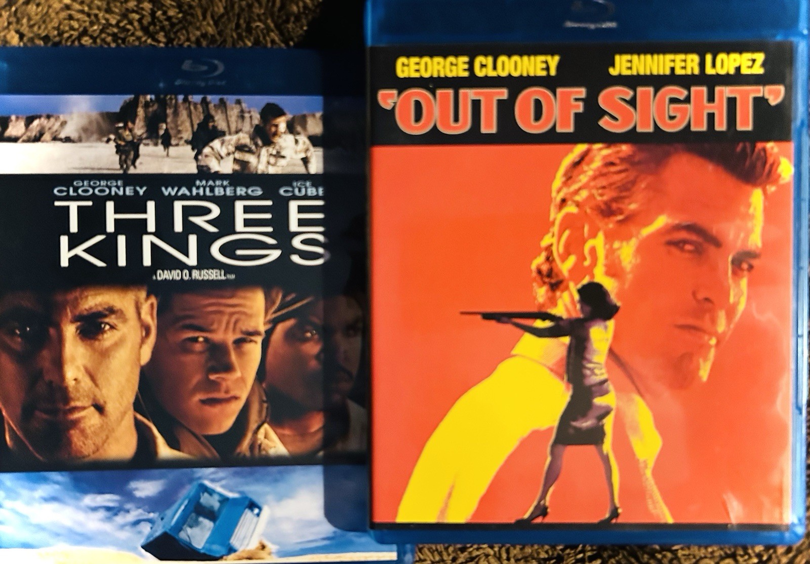 George Clooney Blu-ray Set 🕶️ Out Of Sight (1998) 🐪 Three Kings (1999)