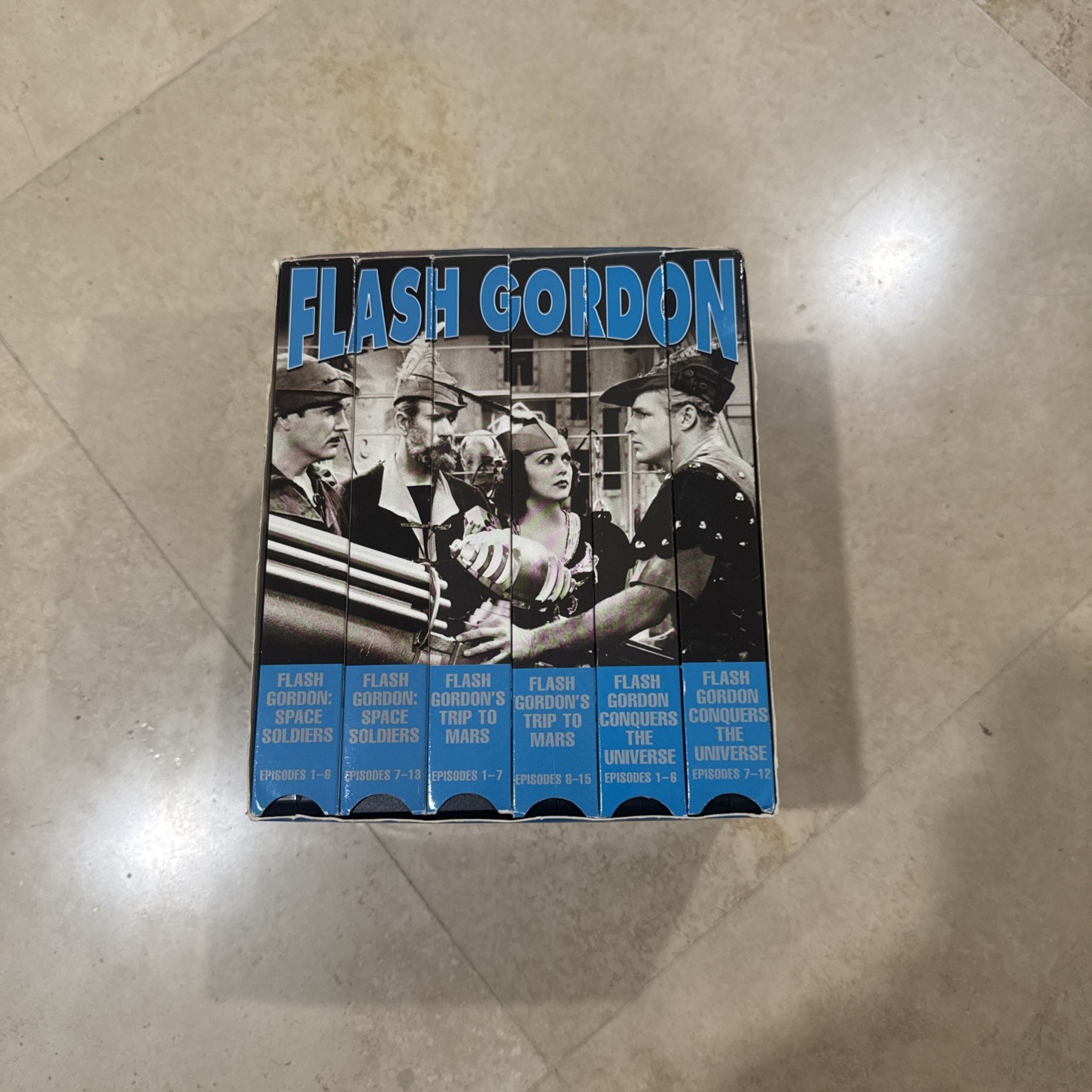 FLASH GORDON VHS BOX SET 6 TAPE 40 EPISODE UNCUT VINTAGE TELEVISION