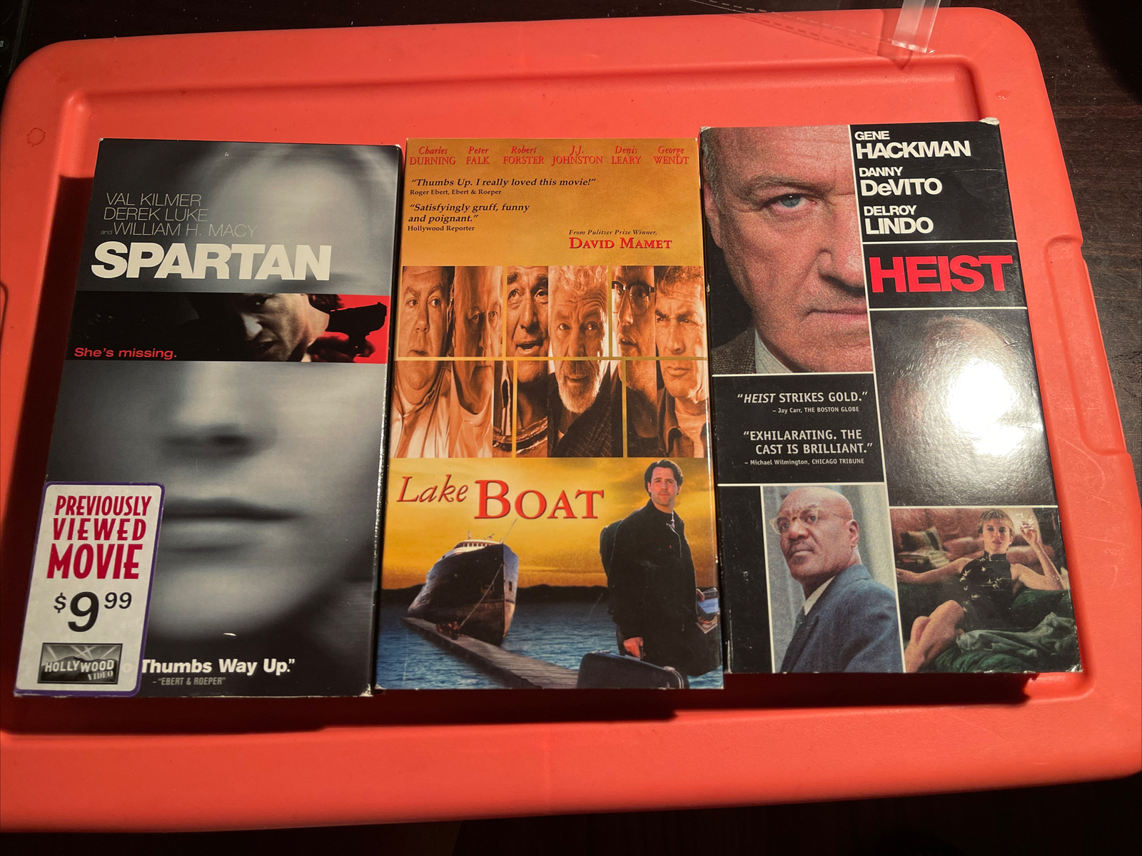 Lake Boat, Heist, Spartan, David Mamet VHS VIDEO TAPES MOVIE LOT HACKMAN, KILMER