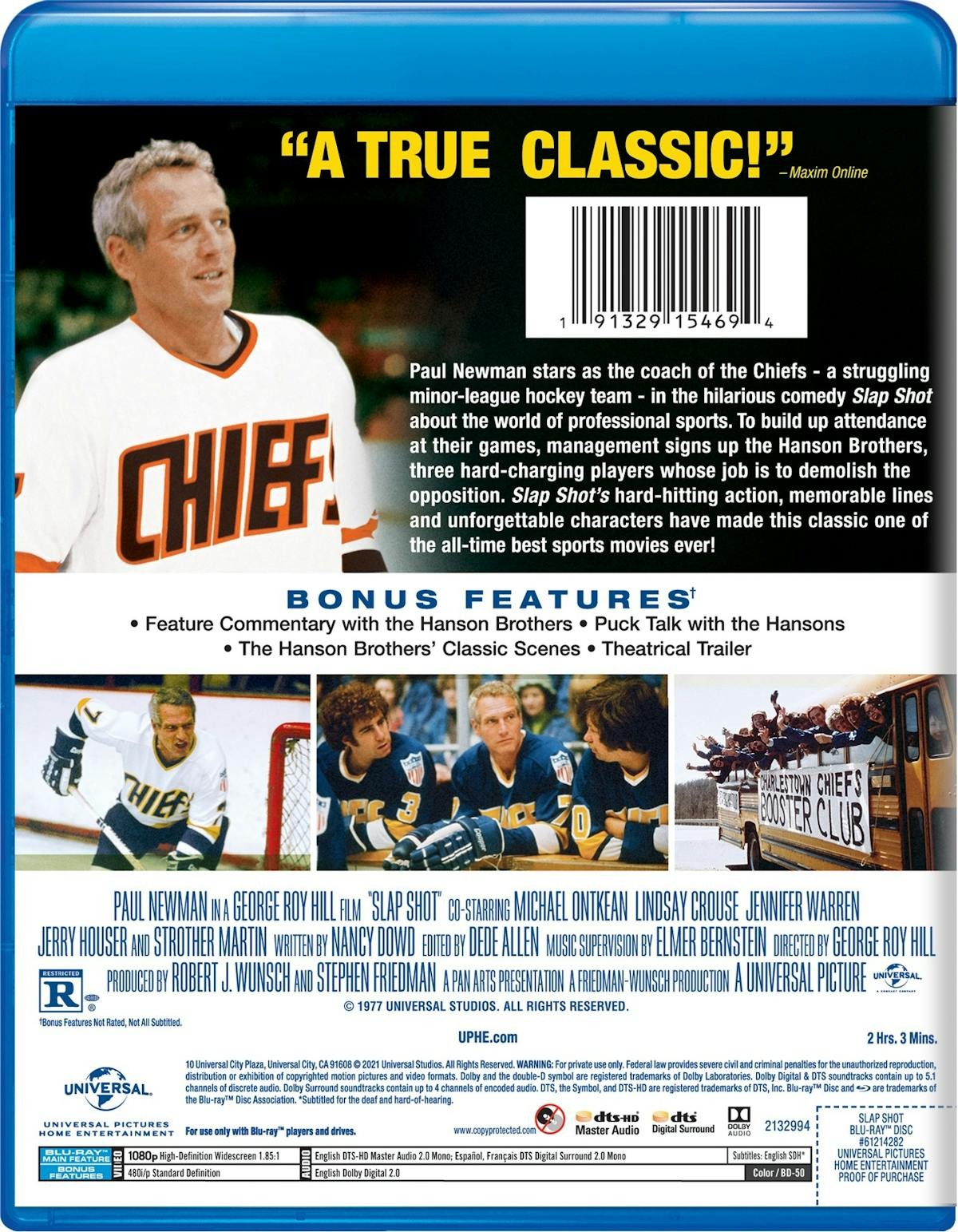 Slap Shot Blu-ray Paul Newman NEW