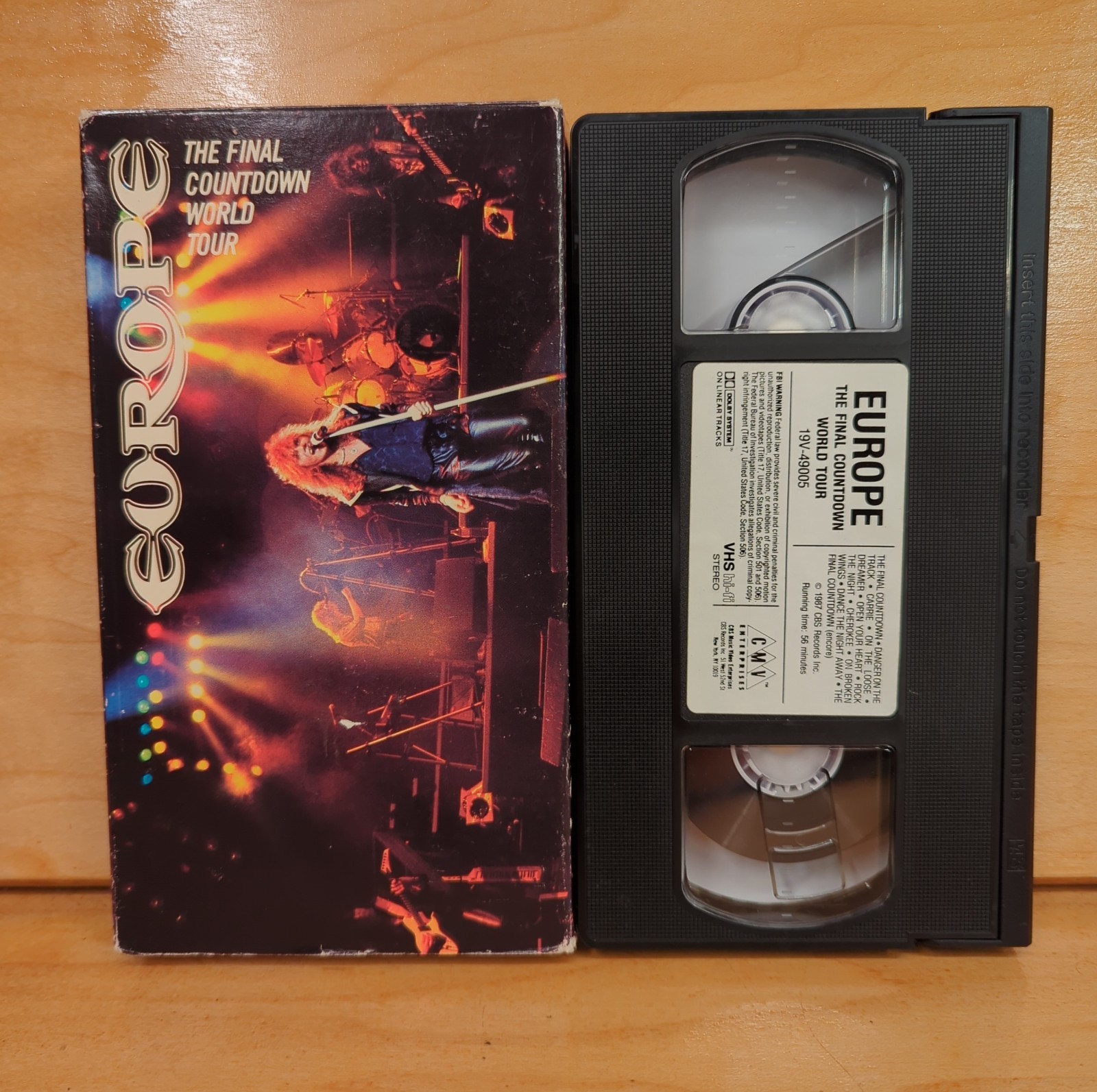 Europe – The Final Countdown World Tour (VHS, 1988) – TESTED – FREESHIPPING