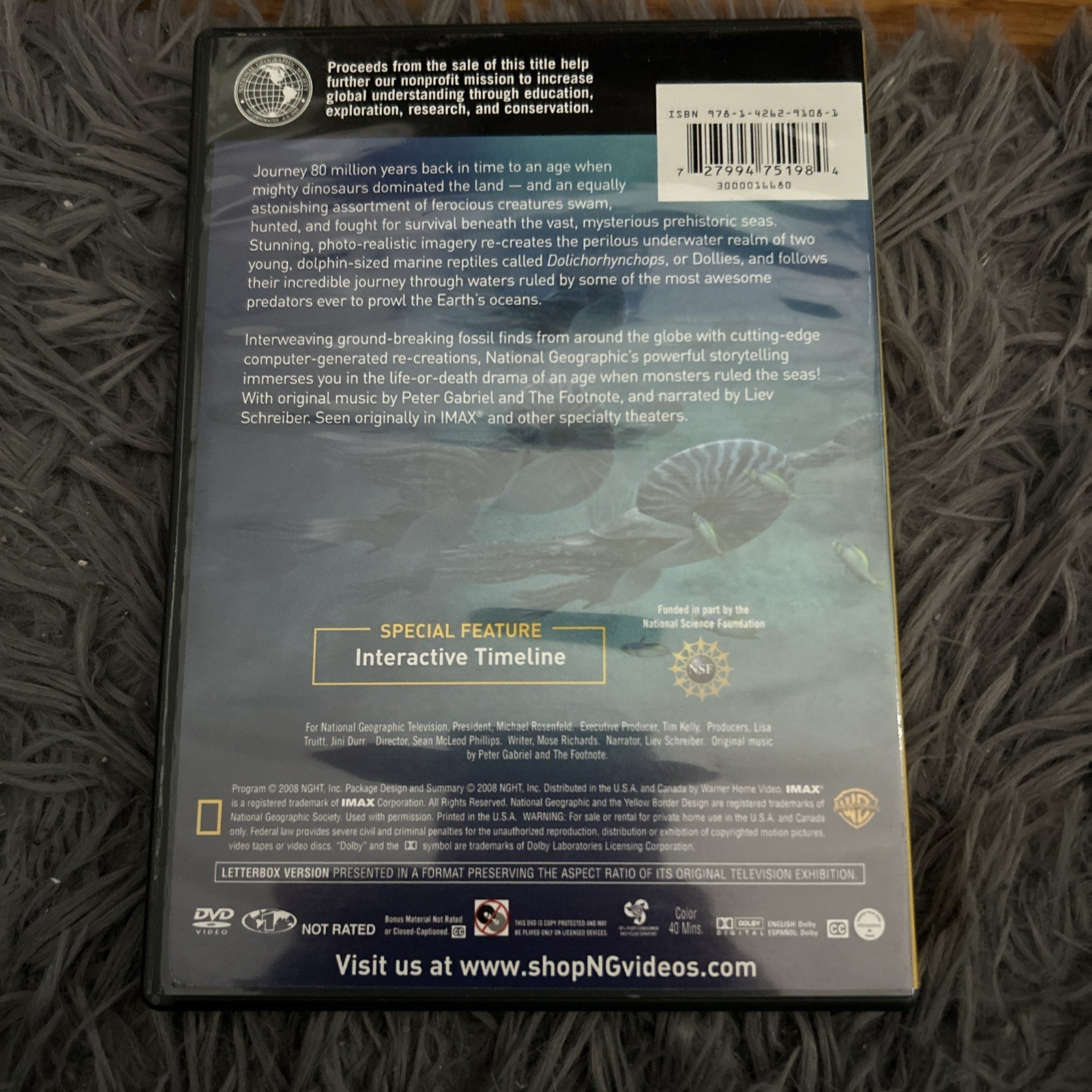 Sea Monsters: a Prehistoric Adventure (DVD, 2007) National Geographic