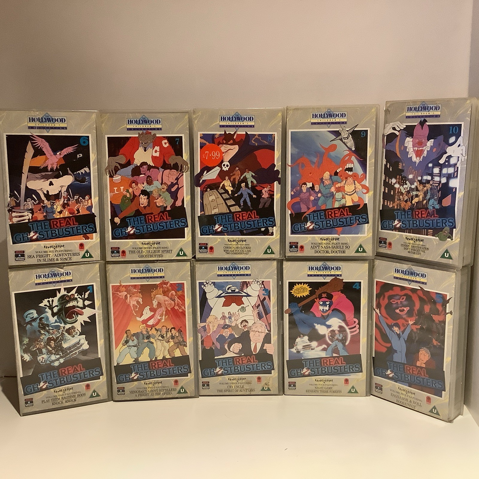 The Real Ghostbusters Vhs Bundle full collection Vol 1 – 10 very rare