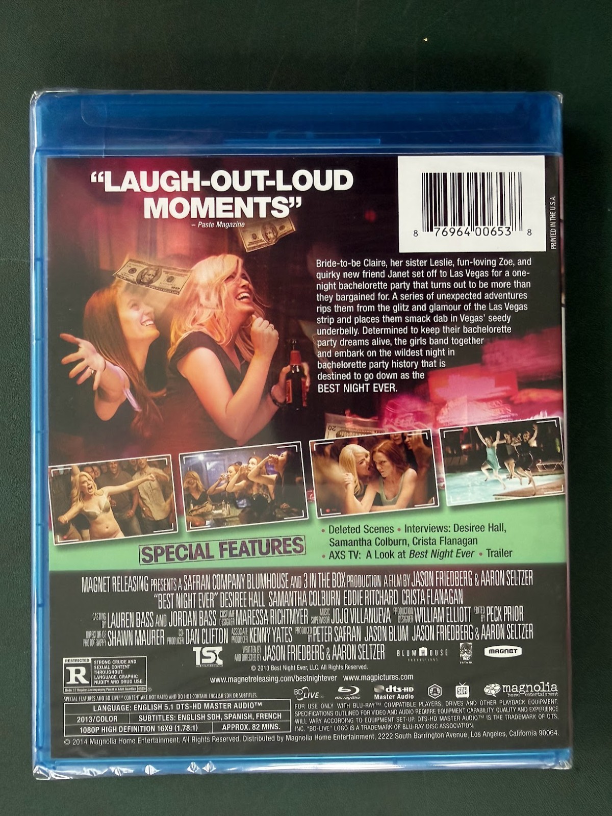 Best Night Ever (Blu-ray) 2013, R, MINT CONDITION, FACTORY SEALED, Ohio seller