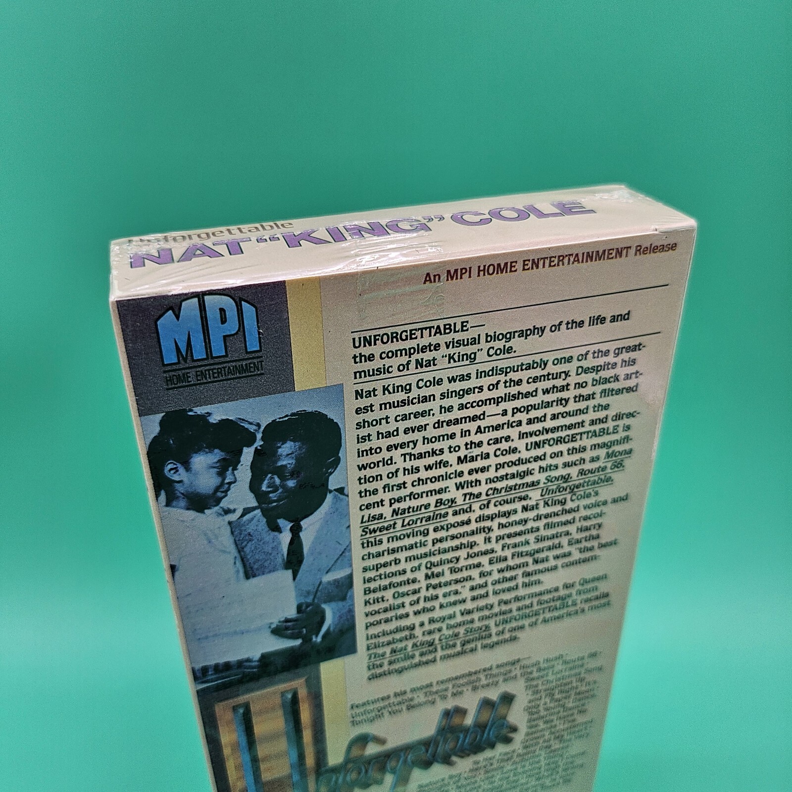 Nat King Cole – Unforgettable VHS 1989 (Sealed) BRAND NEW Vintage Movie Tape