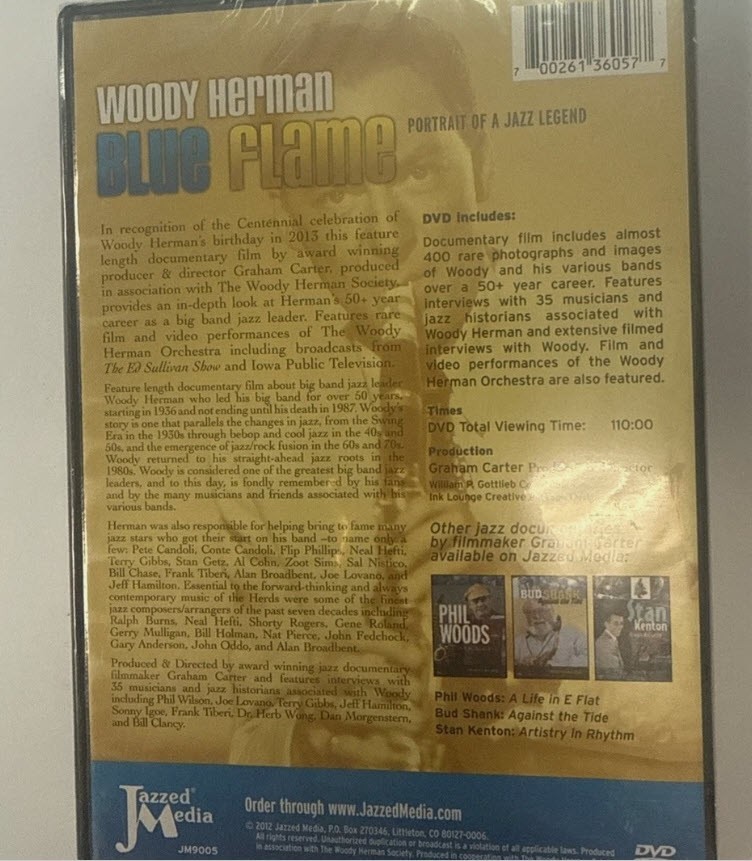 Woody Herman – Blue Flame / Portrait of a Jazz Legend DVD 2012