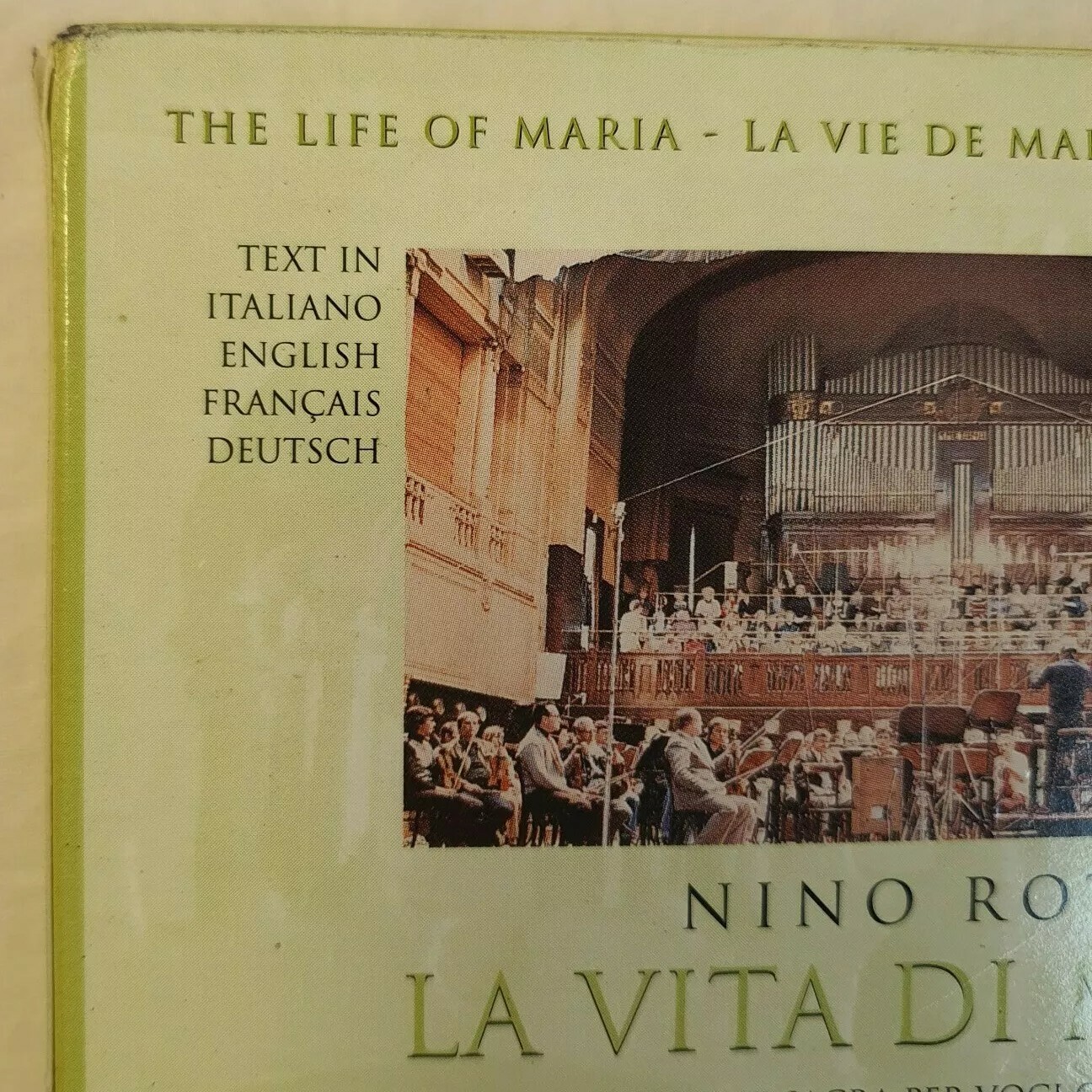 Nino Rota La Vita Di Maria DVD The Life of Maria 2 Disc Set Di Praga Orchestra