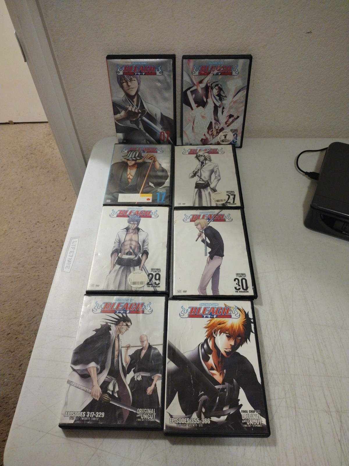 Bleach Shonen Jump Vol.7,13,17,27,29,30+Set 23 & 26 DVDS. All Tested. I