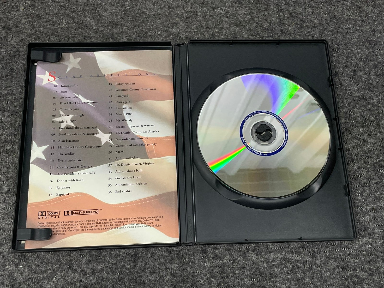 The People vs. Larry Flynt (DVD, 1996) Milos Forman