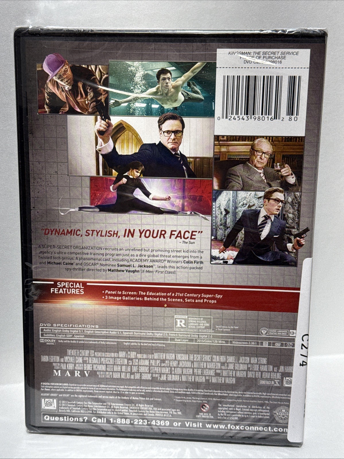 Kingsman: The Secret Service (DVD, 2015)
