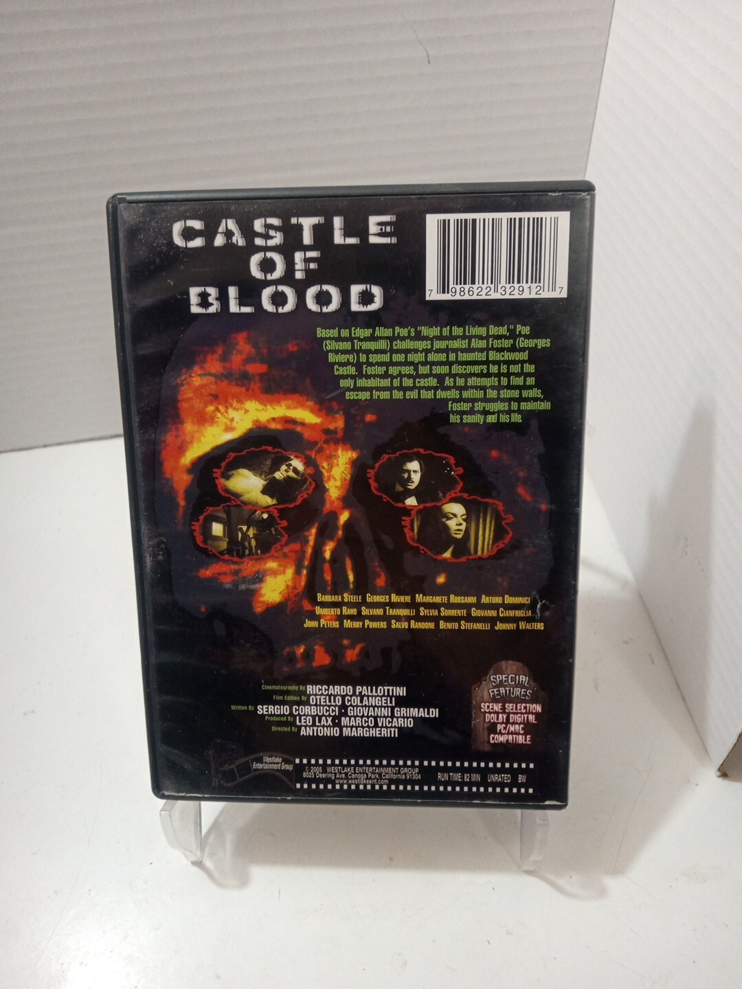 Castle Of Blood (DVD 2005 82 Min) Barbara Steele NR