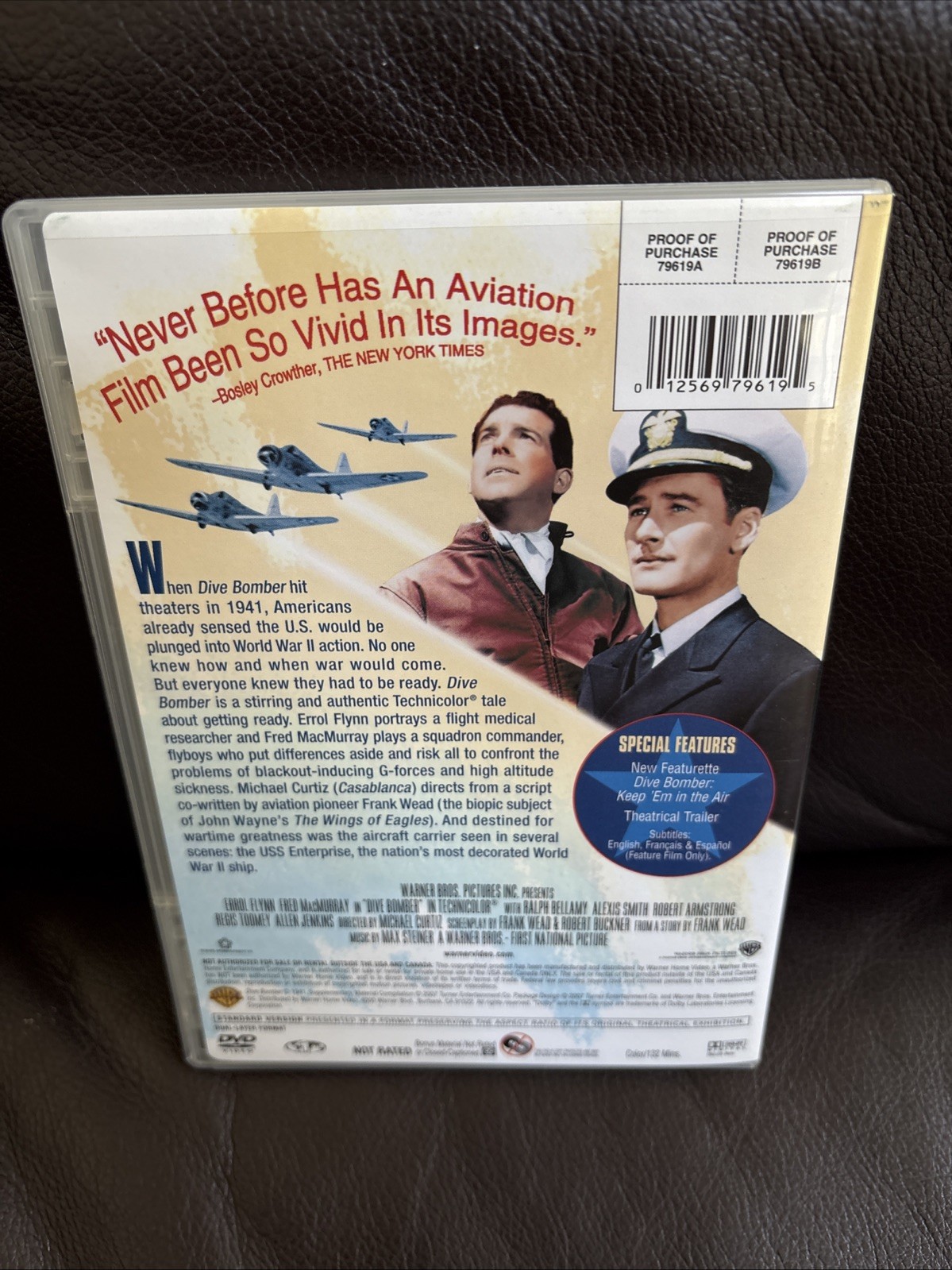 Dive Bomber (DVD, 1941) Errol Flynn, Free Shipping