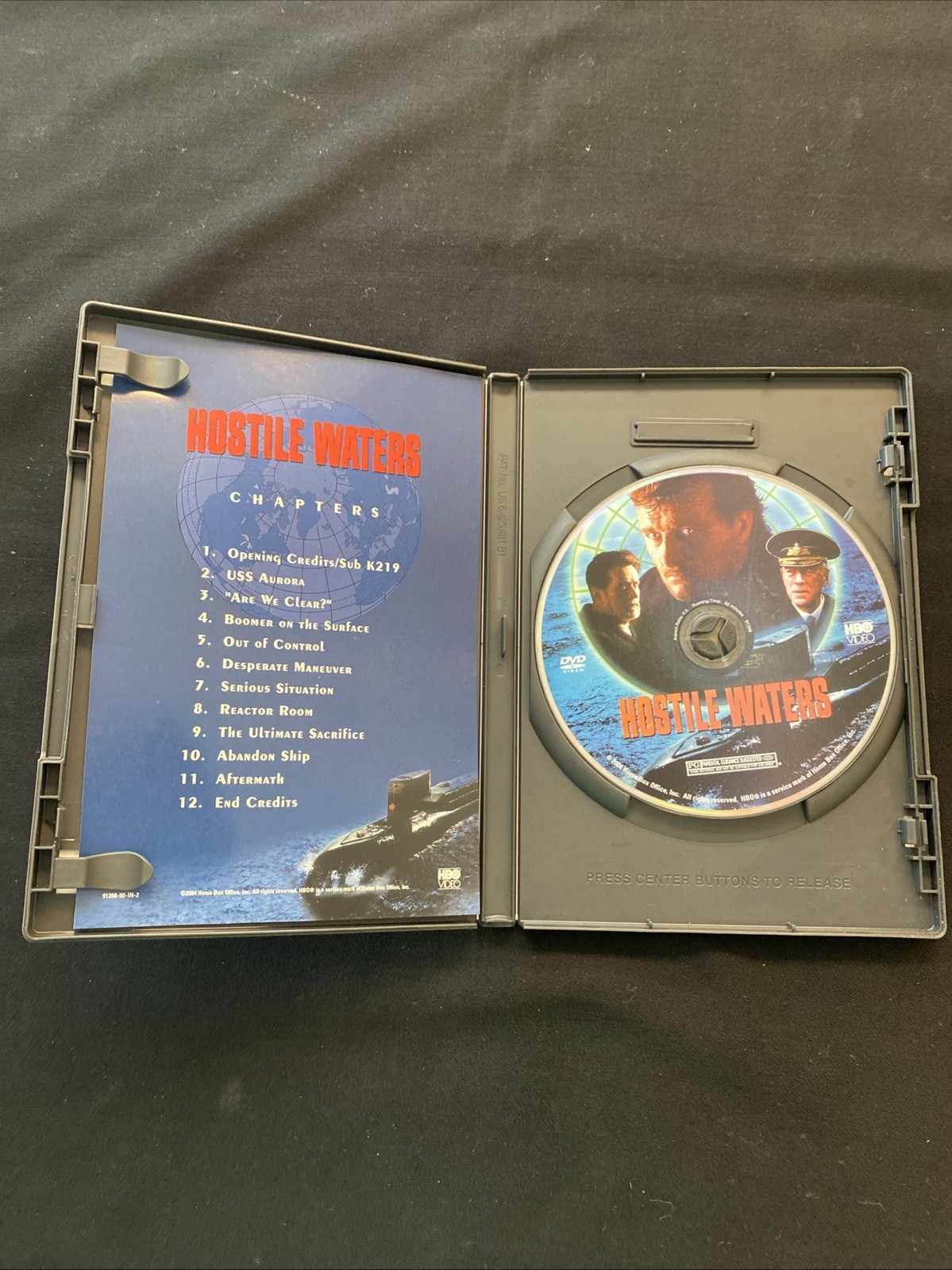 Hostile Waters DVD Rutger Hauer 1997 TV Movie HBO Video Free Shipping