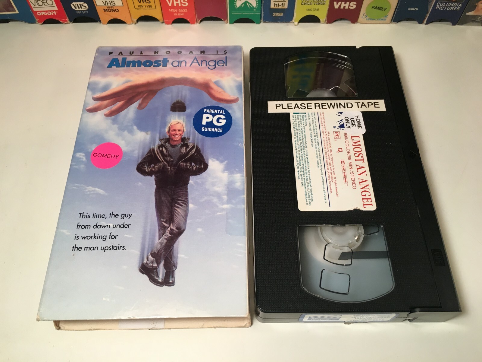 Almost An Angel Comedy Drama VHS 1990 Paul Hogan Linda Kozlowski Elias Koteas