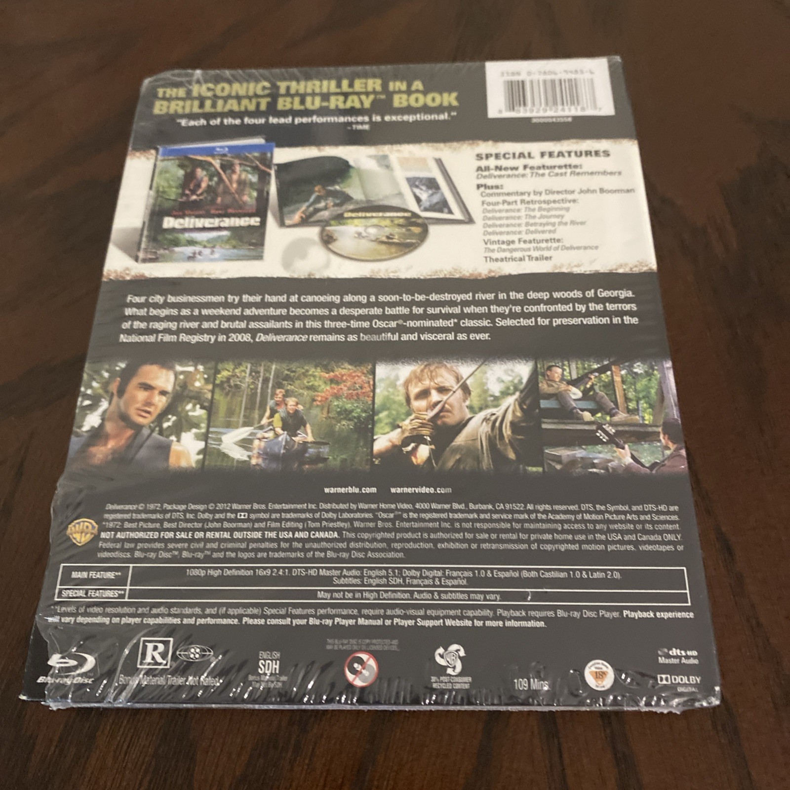 Deliverance (Blu-ray, 2012) New Interview & DTS 5.1 Digibook Edition Brand New