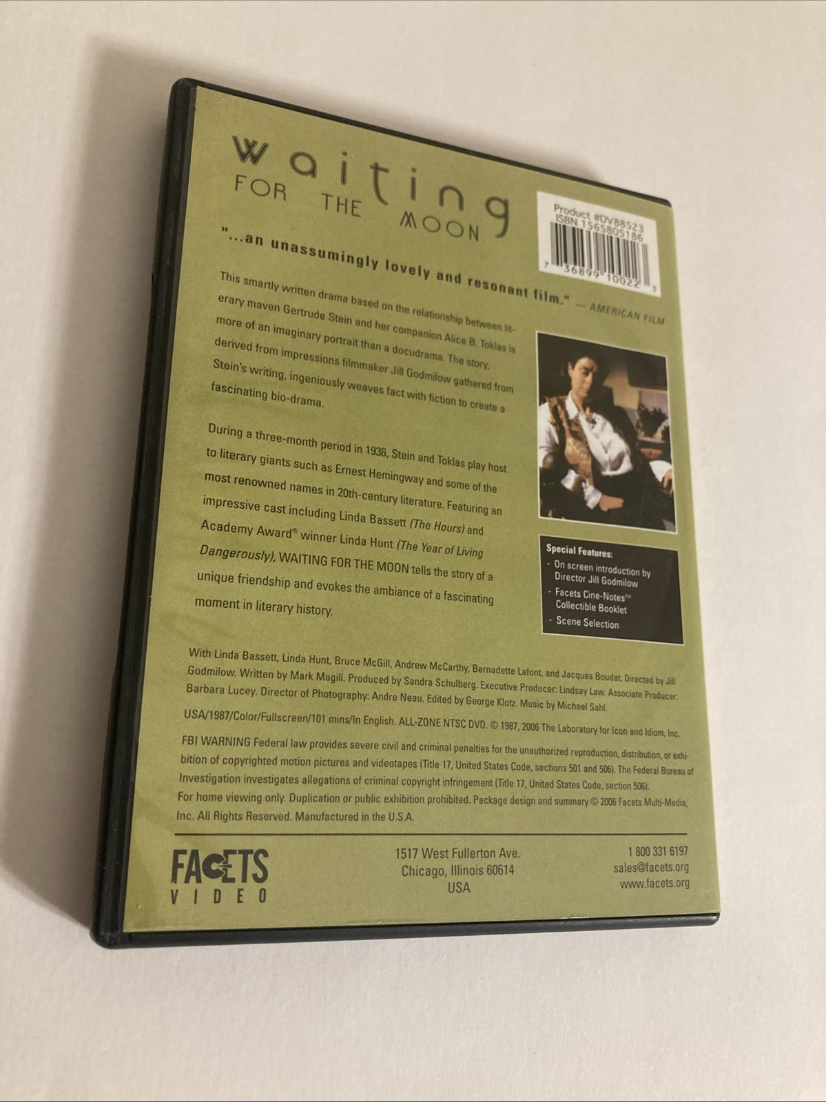 Waiting For The Moon DVD Linda Bassett Linda Hunt 1987 Movie (RARE)