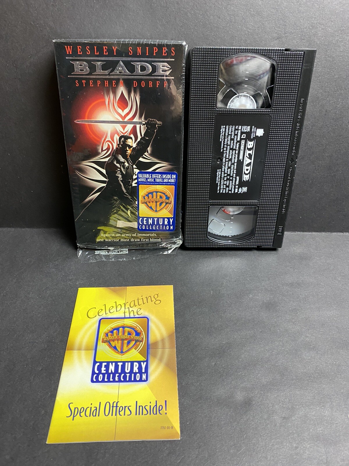 Blade Inserts Wraped Rare (VHS, 1998) Wesley Snipes Vampire Horror