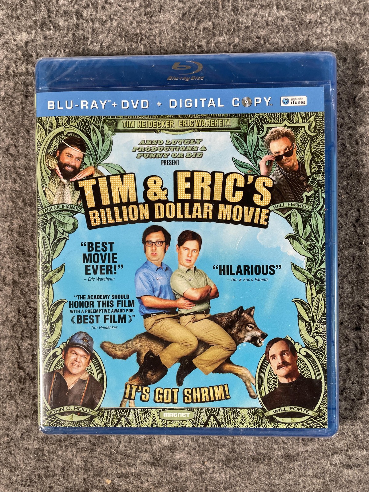Tim & Eric’s Billion Dollar Movie Blu-ray DVD Digital Copy Combo Sealed iTunes