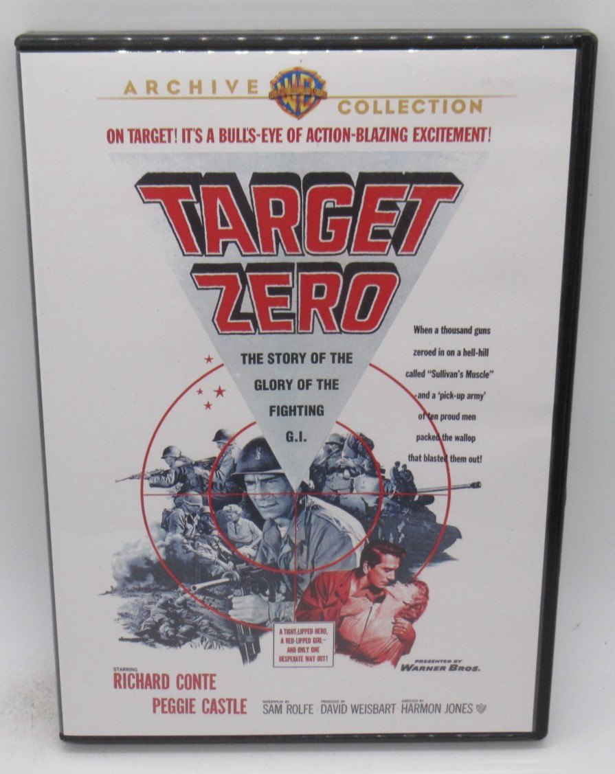 TARGET ZERO – WB ARCHIVE COLLECTION DVD MOVIE, RICHARD CONTE, PEGGIE CASTLE, WS