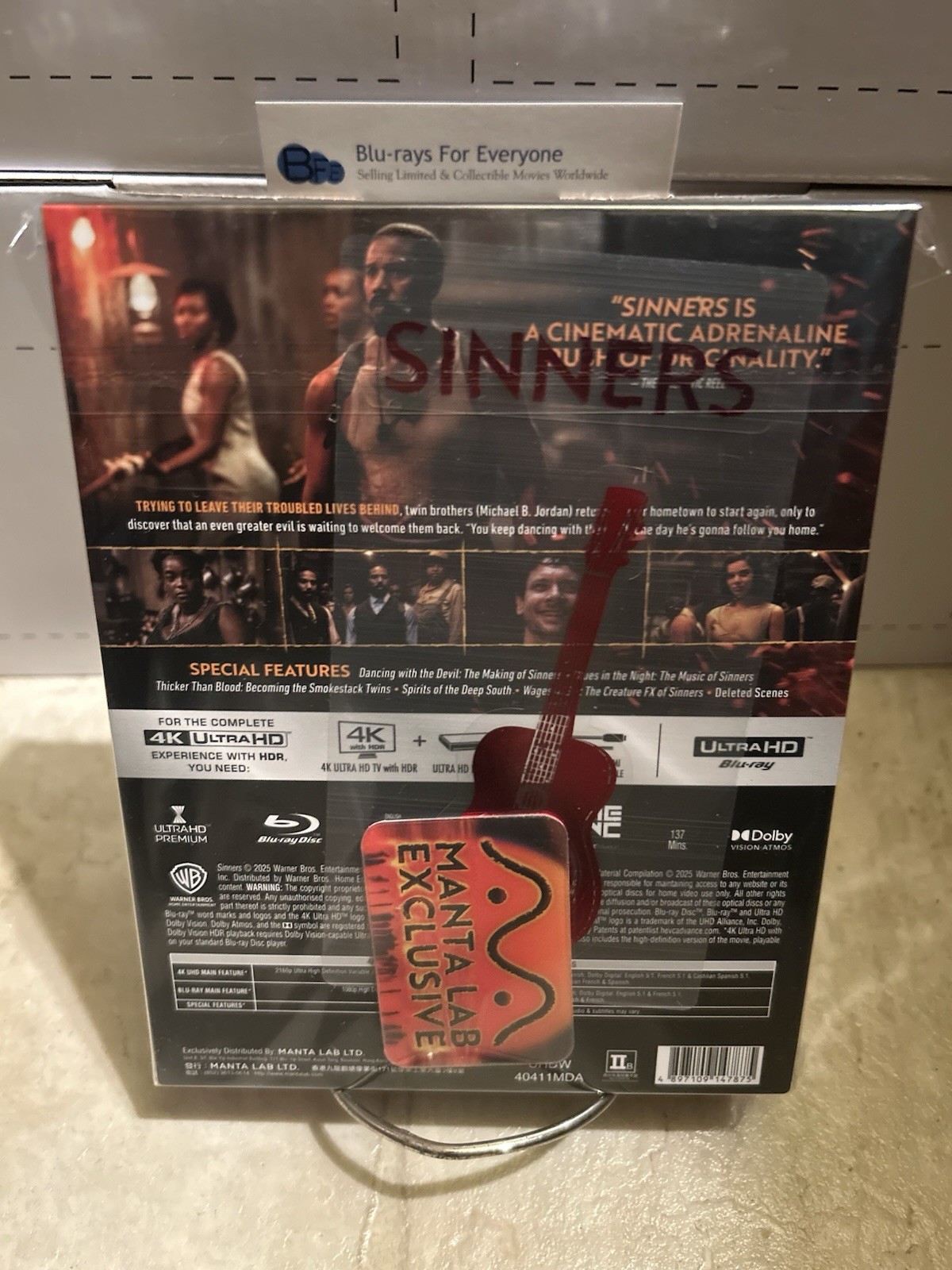 Sinners 4K Double Lenticular A SteelBook UHD Blu-ray [2025] MANTA LAB ShpNextDay