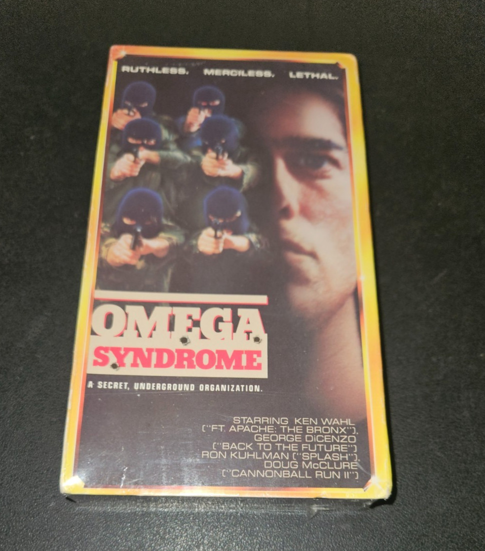 Omega Syndrome (VHS, 1990) Ken Wahl Rare Action OOP Brand New Sealed