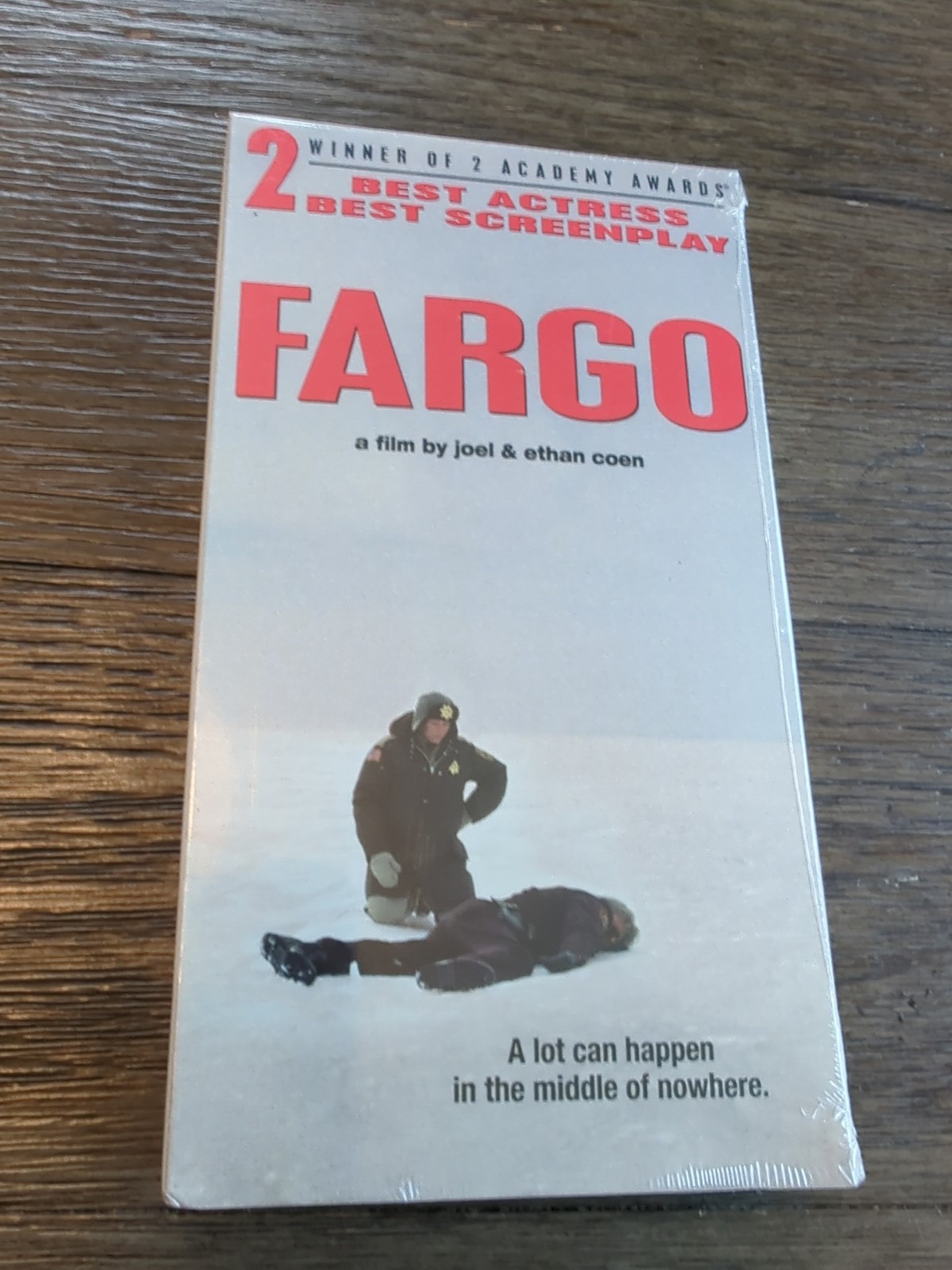 FARGO VHS 1996 Tape Joel Ethan Coen Macy McDormand Buscemi NEW