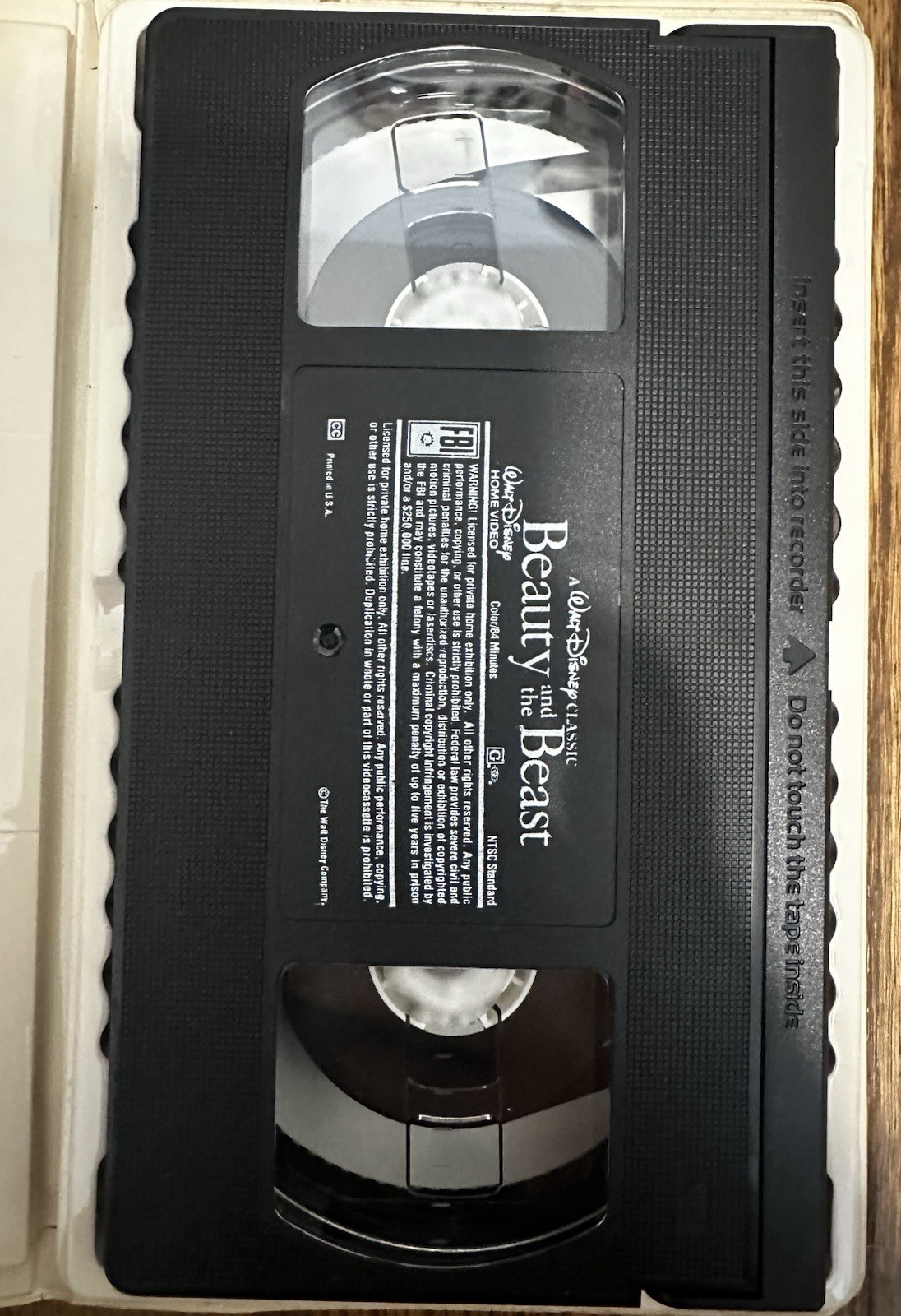 RARE Walt Disney’s Beauty and The Beast VHS 1992 Black Diamond Classic