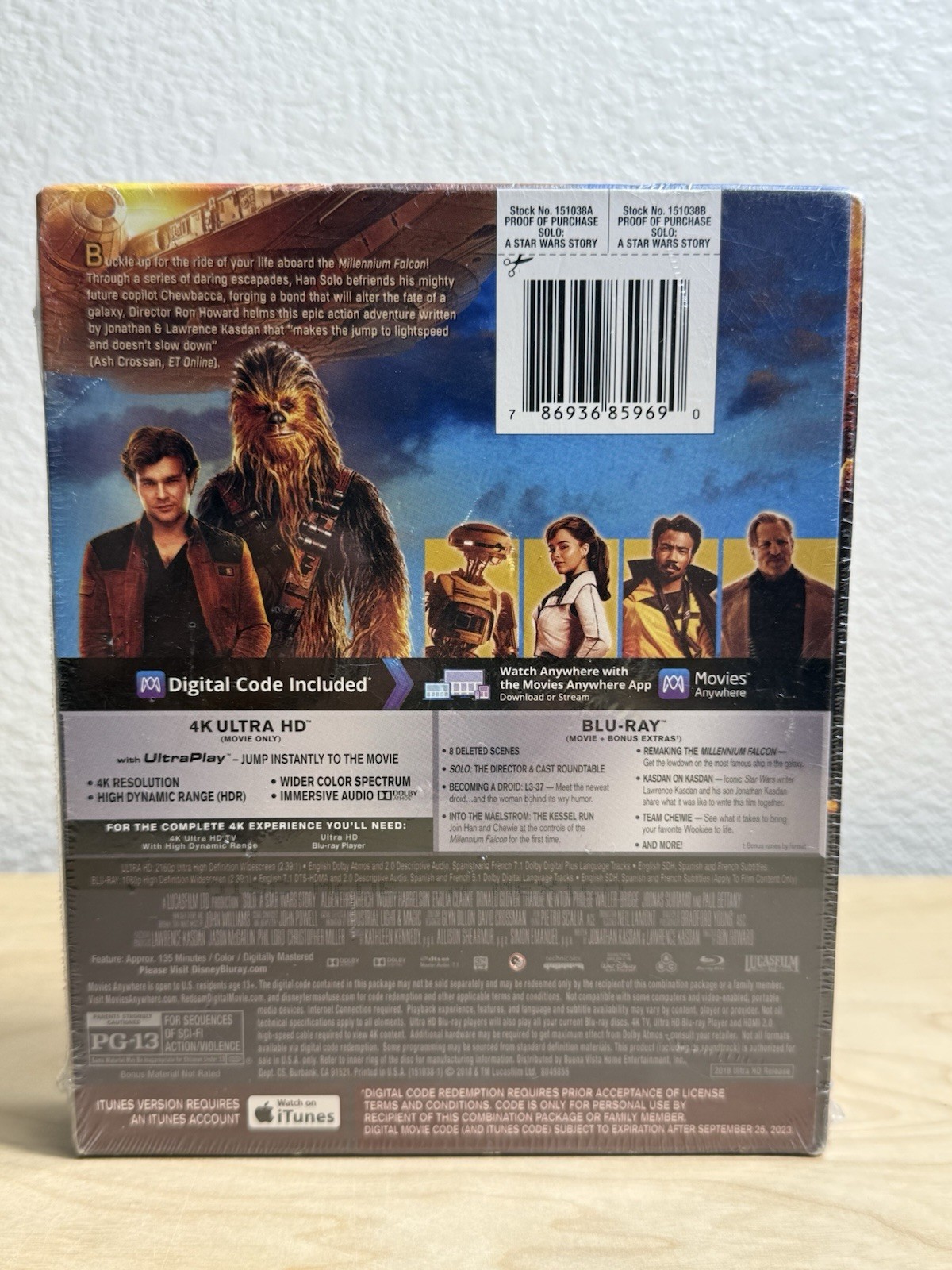 Solo: A Star Wars Story 4K/Blu-ray/Code Expired Target Exclusive DigiPack