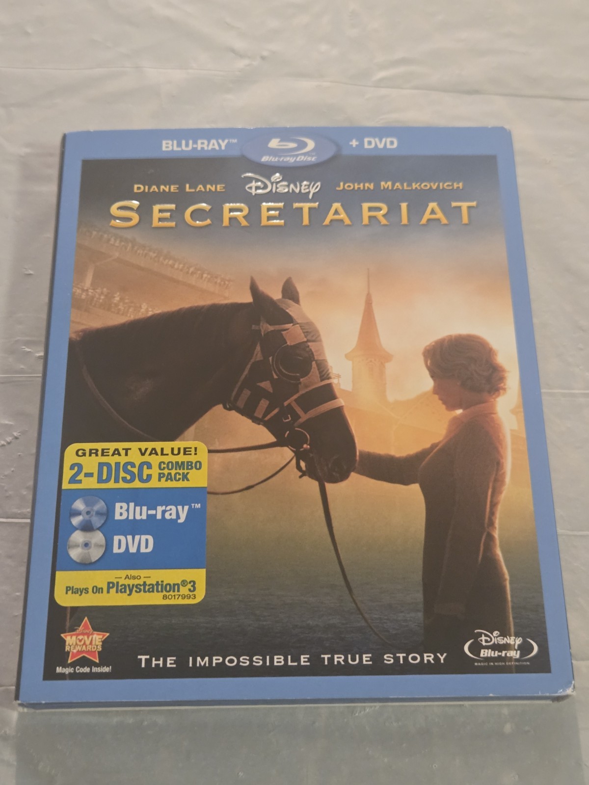 Lot of 4 Disney & Kids Blu-ray + DVD: Monster Trucks, Cars 3, Secretariat, Emoji