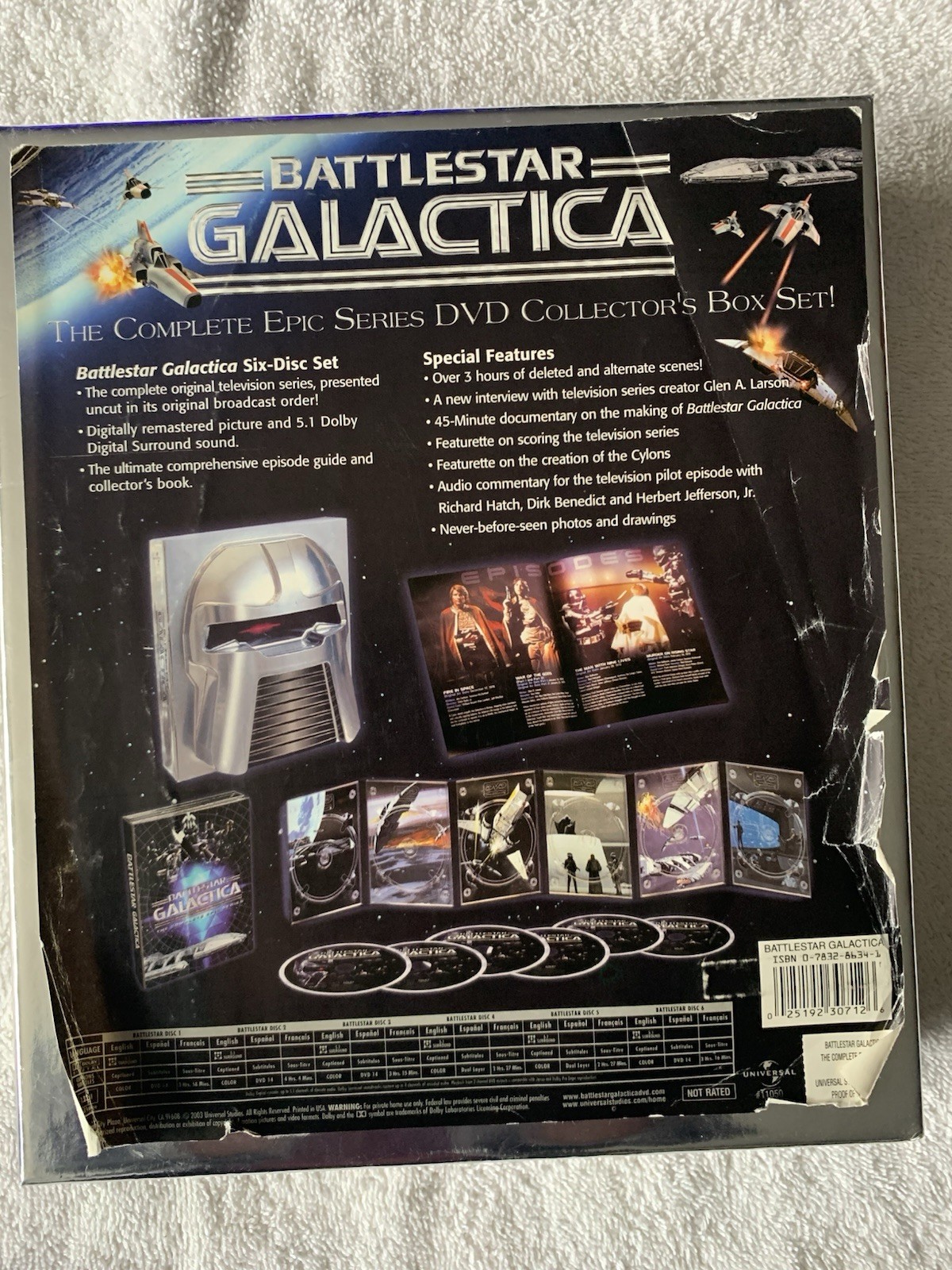 Battlestar Galactica – The Complete Epic Series (DVD, 2003, 6-Disc Set) 1970’s