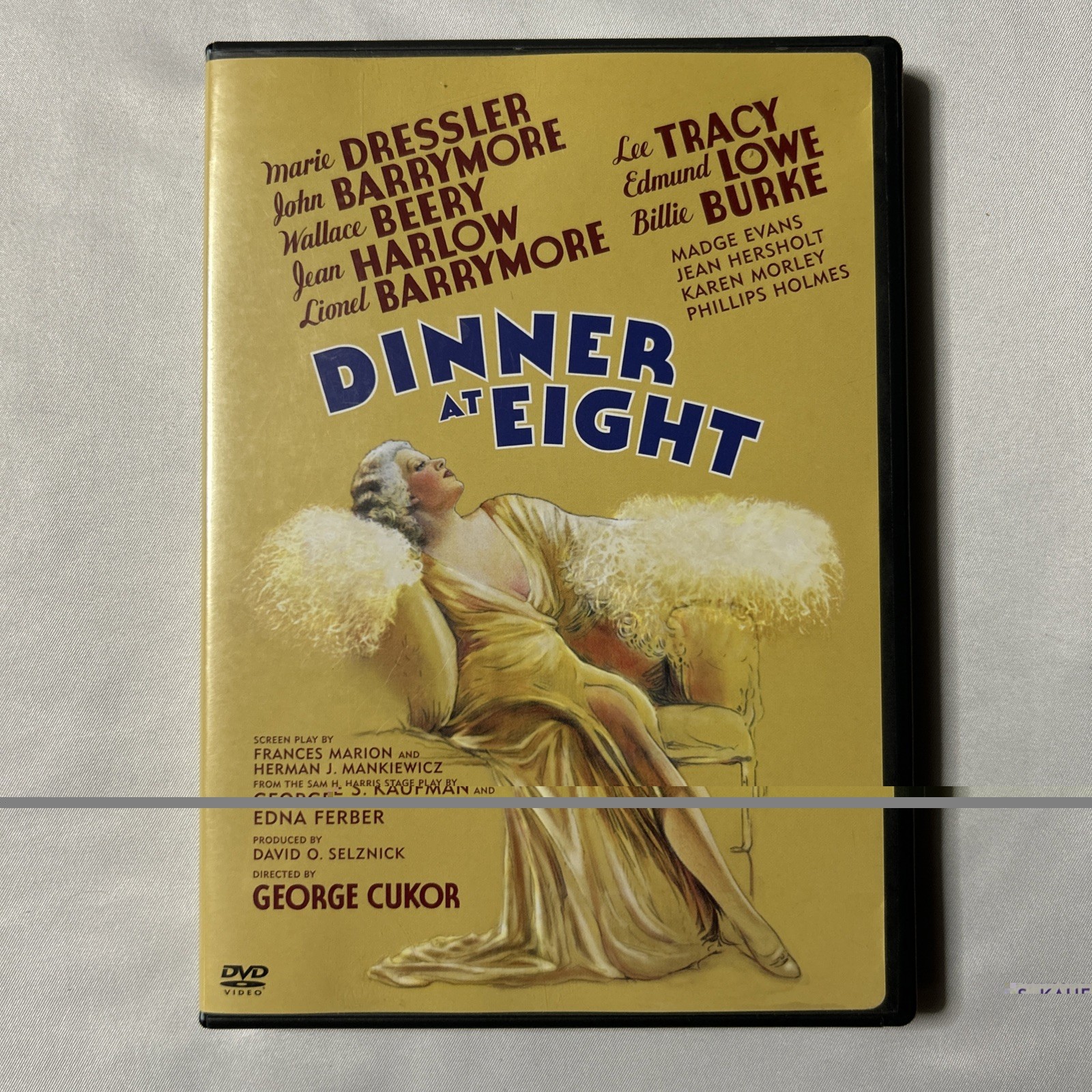 Dinner at Eight (DVD, 1933) Dressler Harlow Barrymore