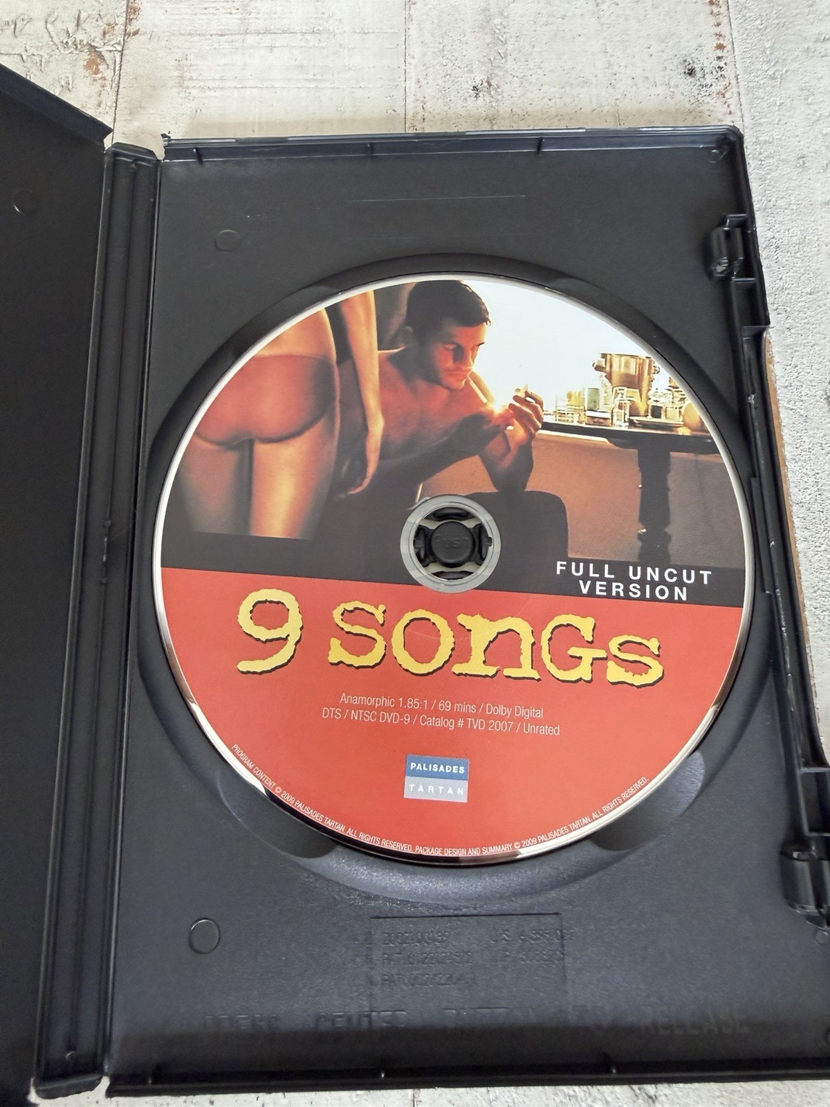 9 Songs DVD Full Uncut Version Rare OOP Michael Winterbottom Tartan Video Indie