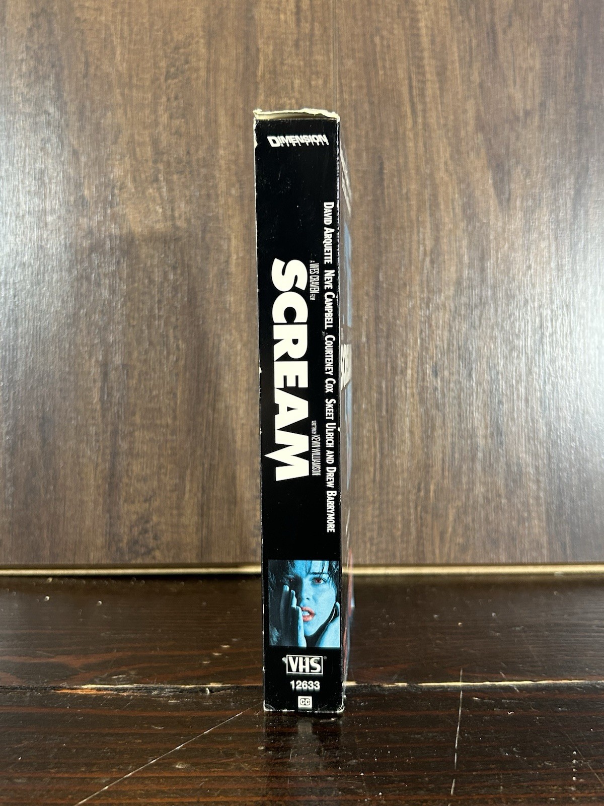 VTG Scream 1997 VHS Exclusive Neve Campbell Blue Cover Variant Rare Horror
