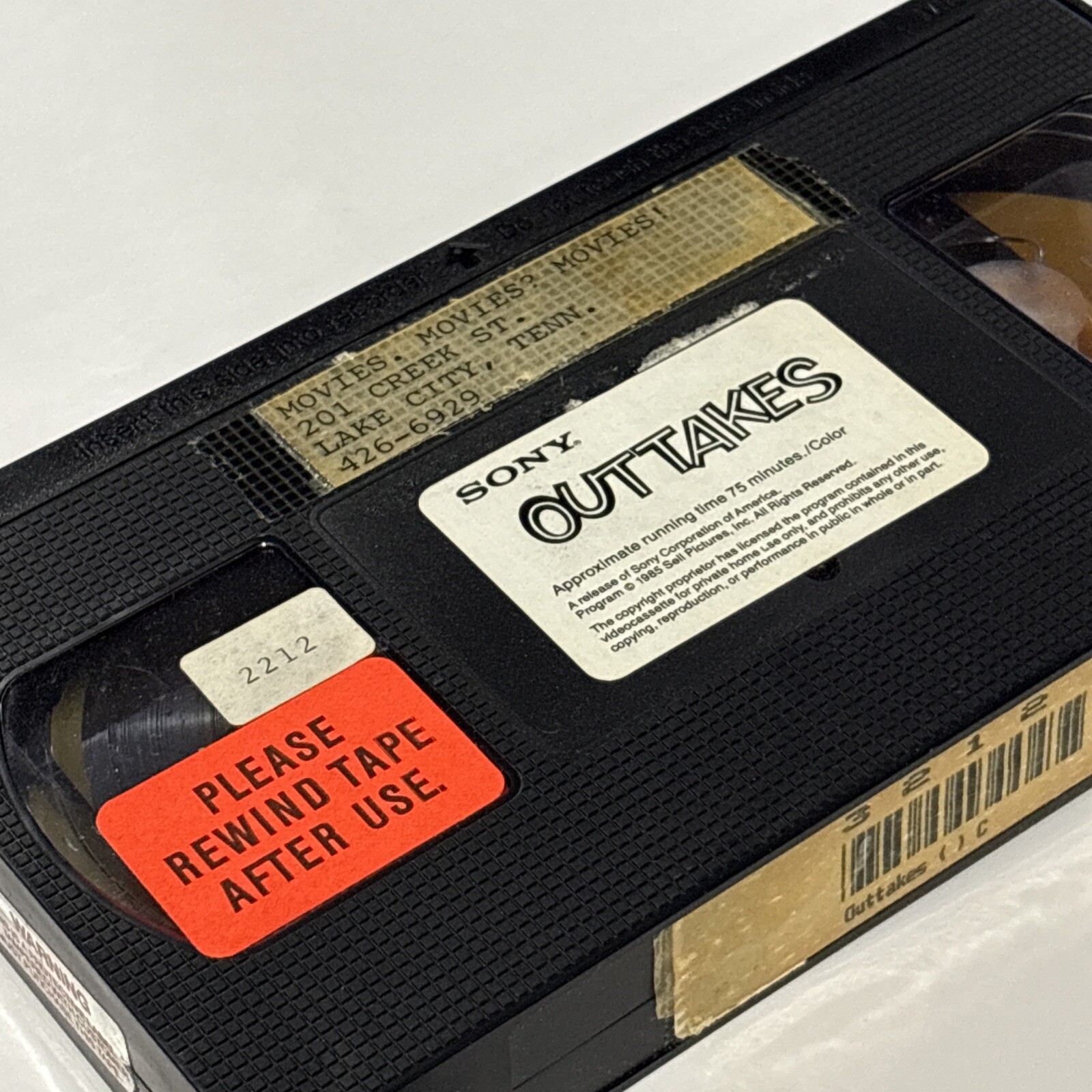 OUTTAKES – VHS – 1980s Sketch Comedy Film Sony RARE HTF TESTED