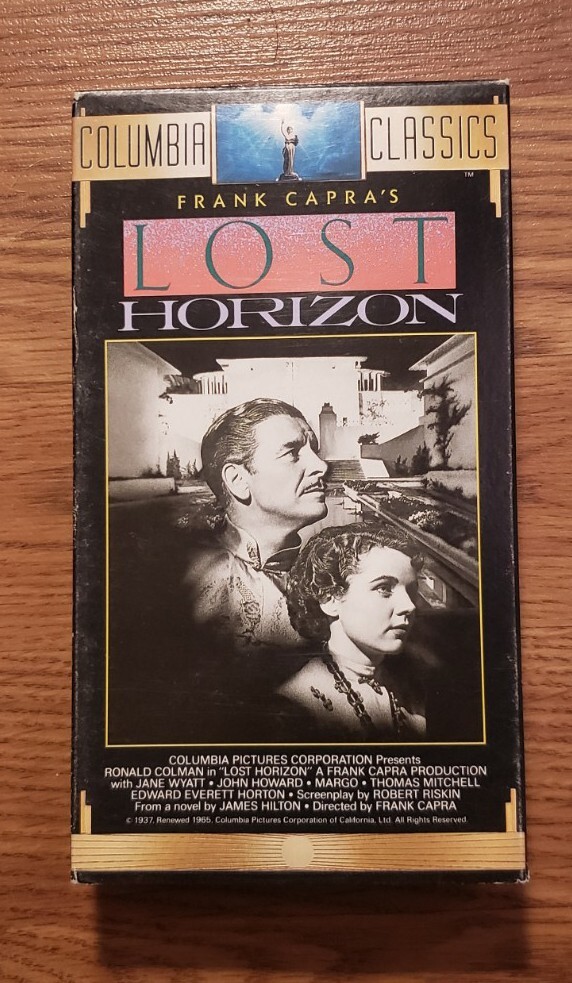 Lost Horizon starring Ronald Colman Jane Wyatt John Howard VHS Tape