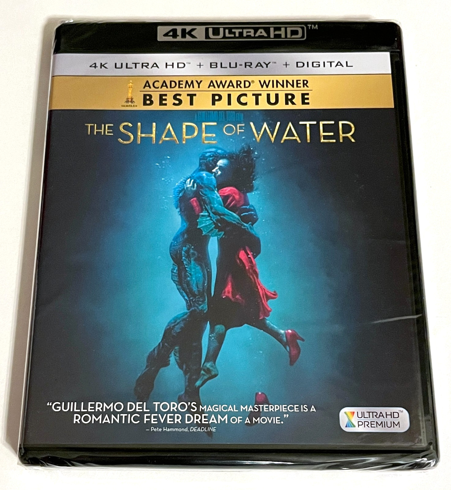 THE SHAPE OF WATER (4K Ultra HD+Blu-ray+Digital, 2018) NEW Guillermo del Toro