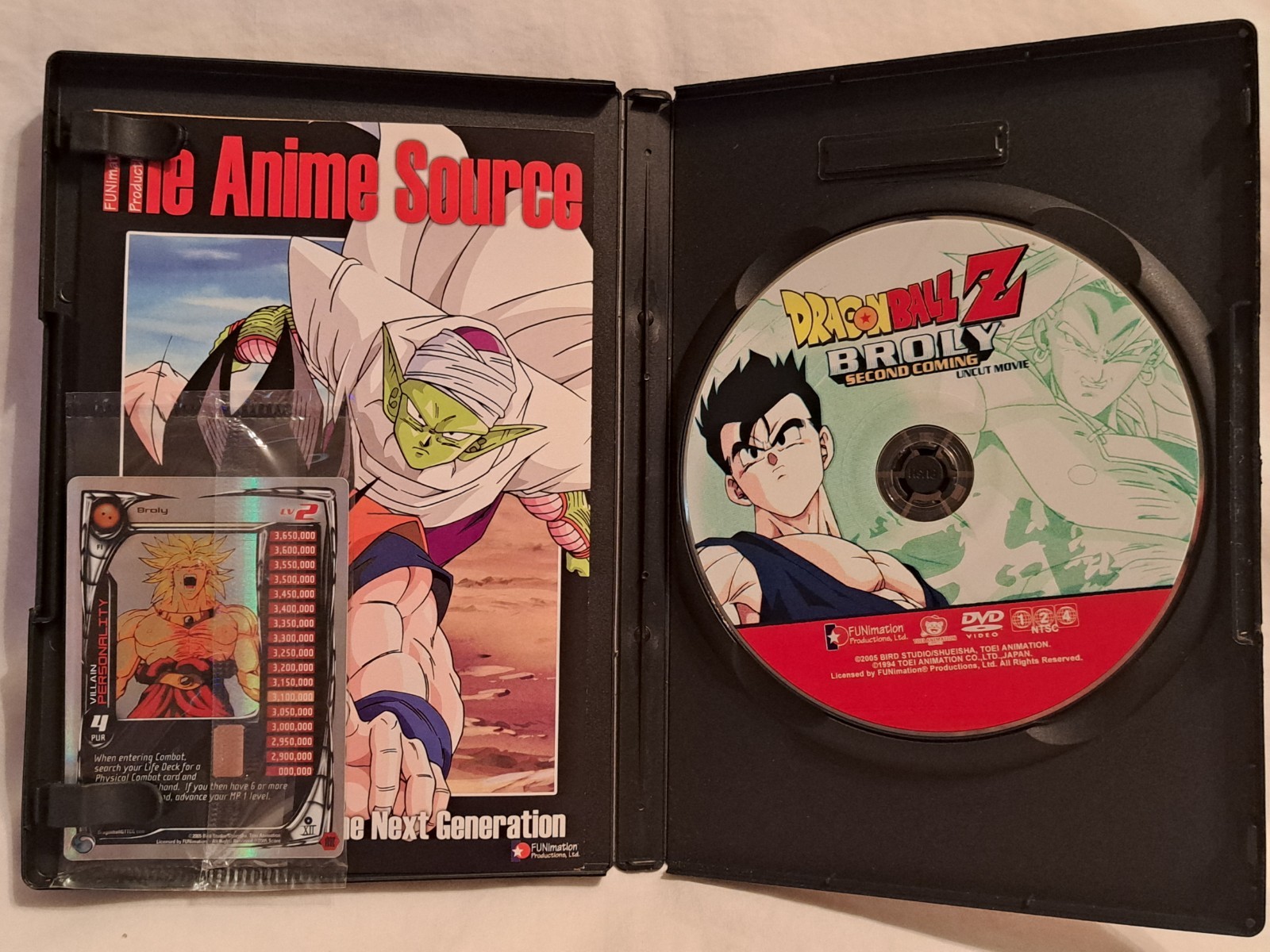 Dragon Ball Z Broly Movie Pair With Original Cards