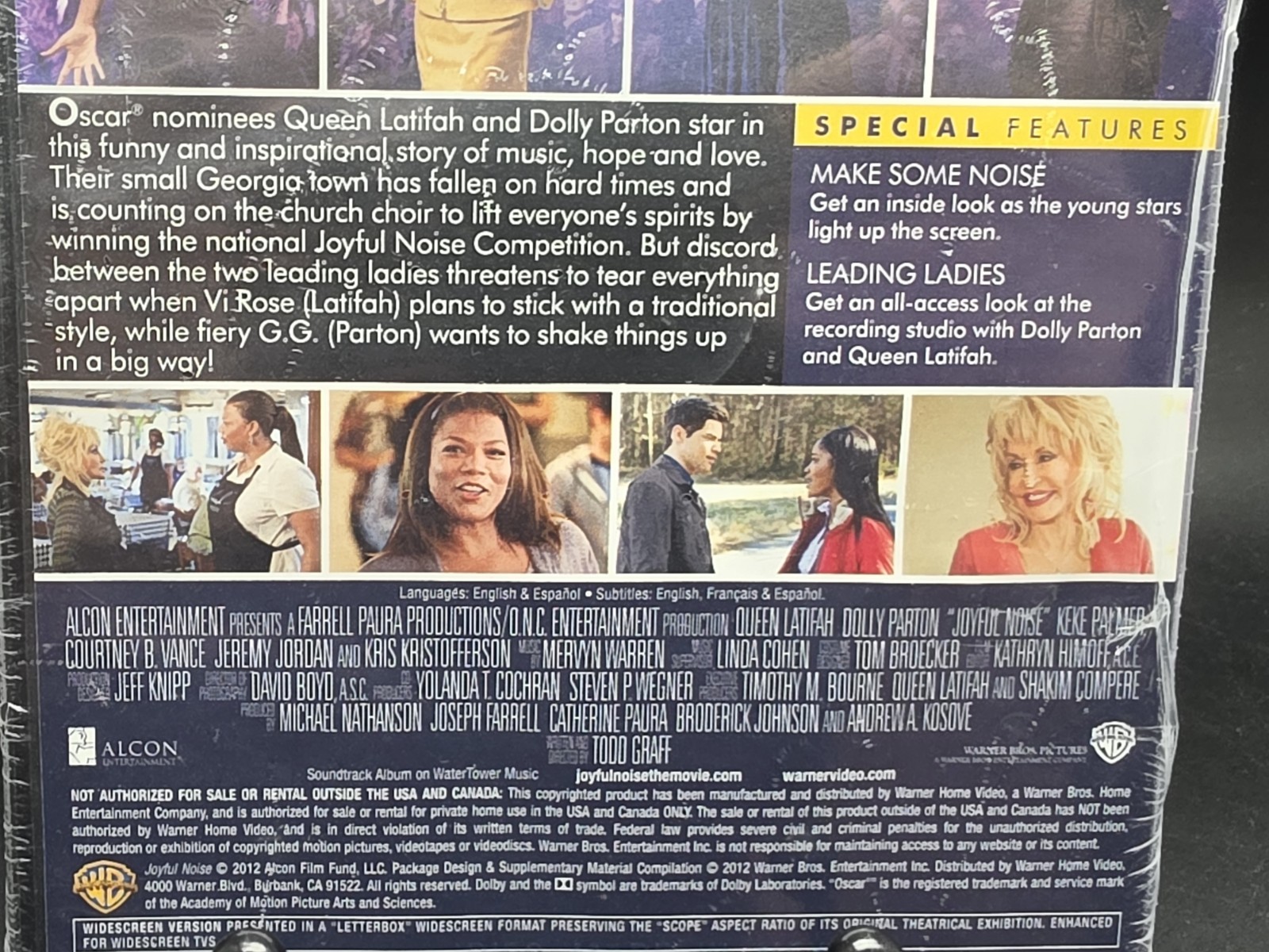 Joyful Noise (DVD Widescreen) Queen Latifah Dolly Parton Keke Palmer New*Holes