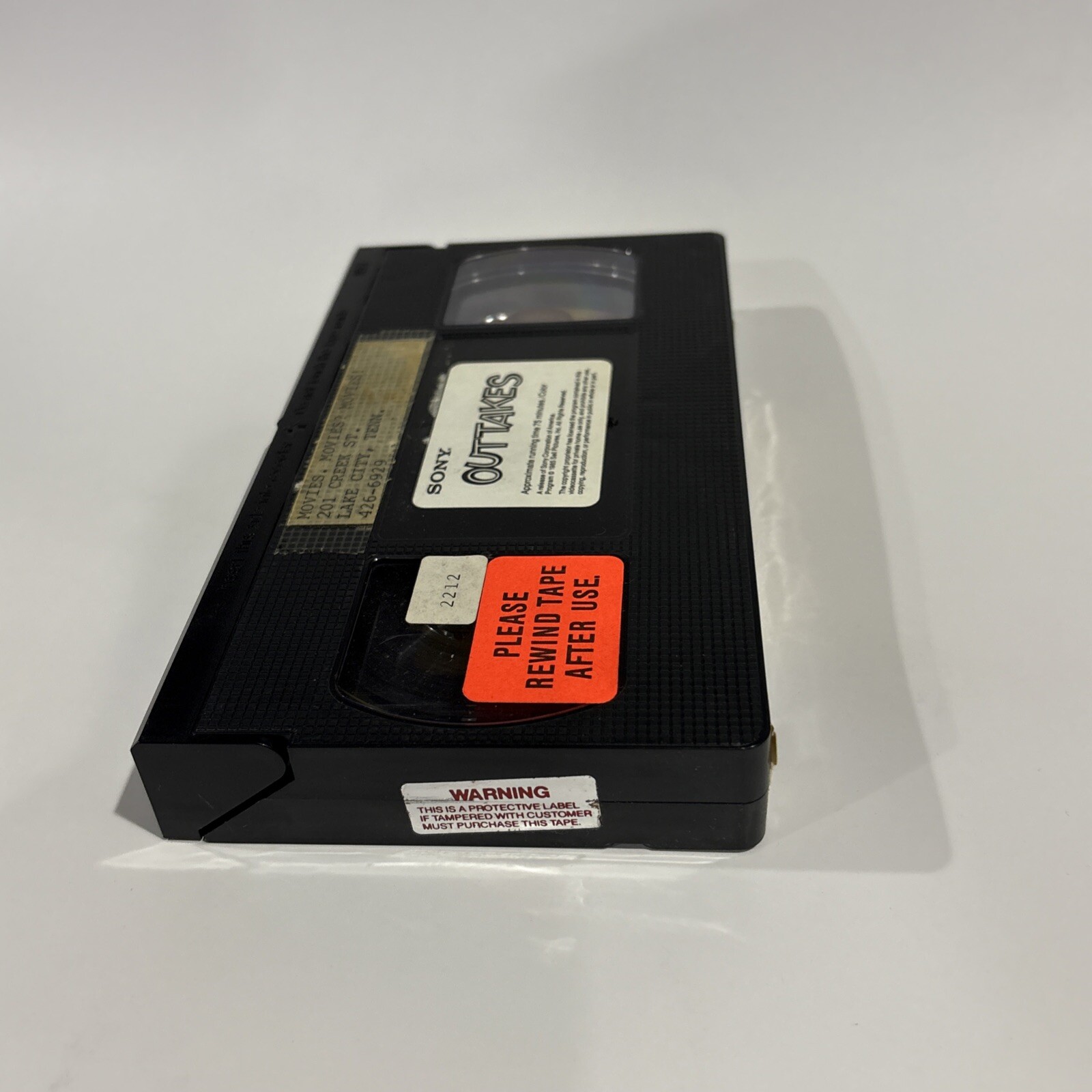 OUTTAKES – VHS – 1980s Sketch Comedy Film Sony RARE HTF TESTED