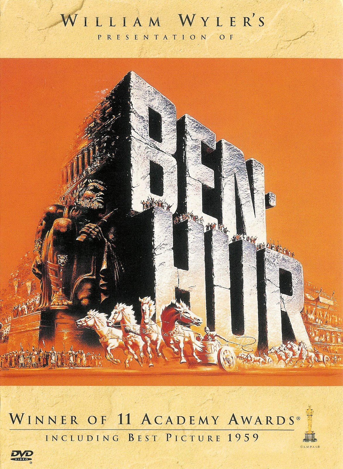 William Wyler’s Ben-Hur – Charlton Heston Jack Hawkins Sam Jaffe – DVD WS