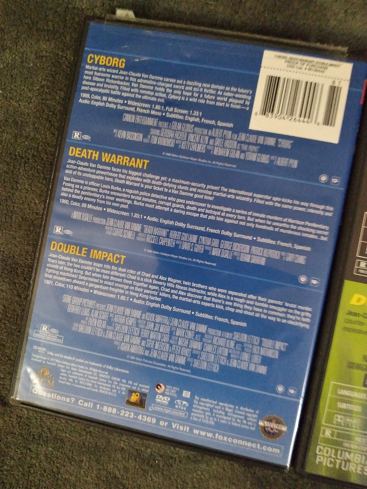 Jean-Claude Van Damme Movie Lot (DVD) 5 Films On Two DVD’s