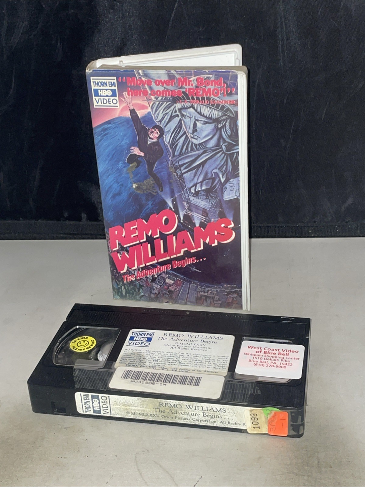 Remo Williams The Adventure Begins VHS HBO Video 1985 Orion