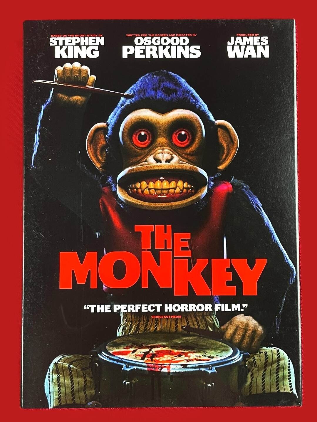 NEW OSGOOD PERKINS THEO JAMES THE MONKEY HORROR MOVIE DVD 2025 & SLIPCOVER