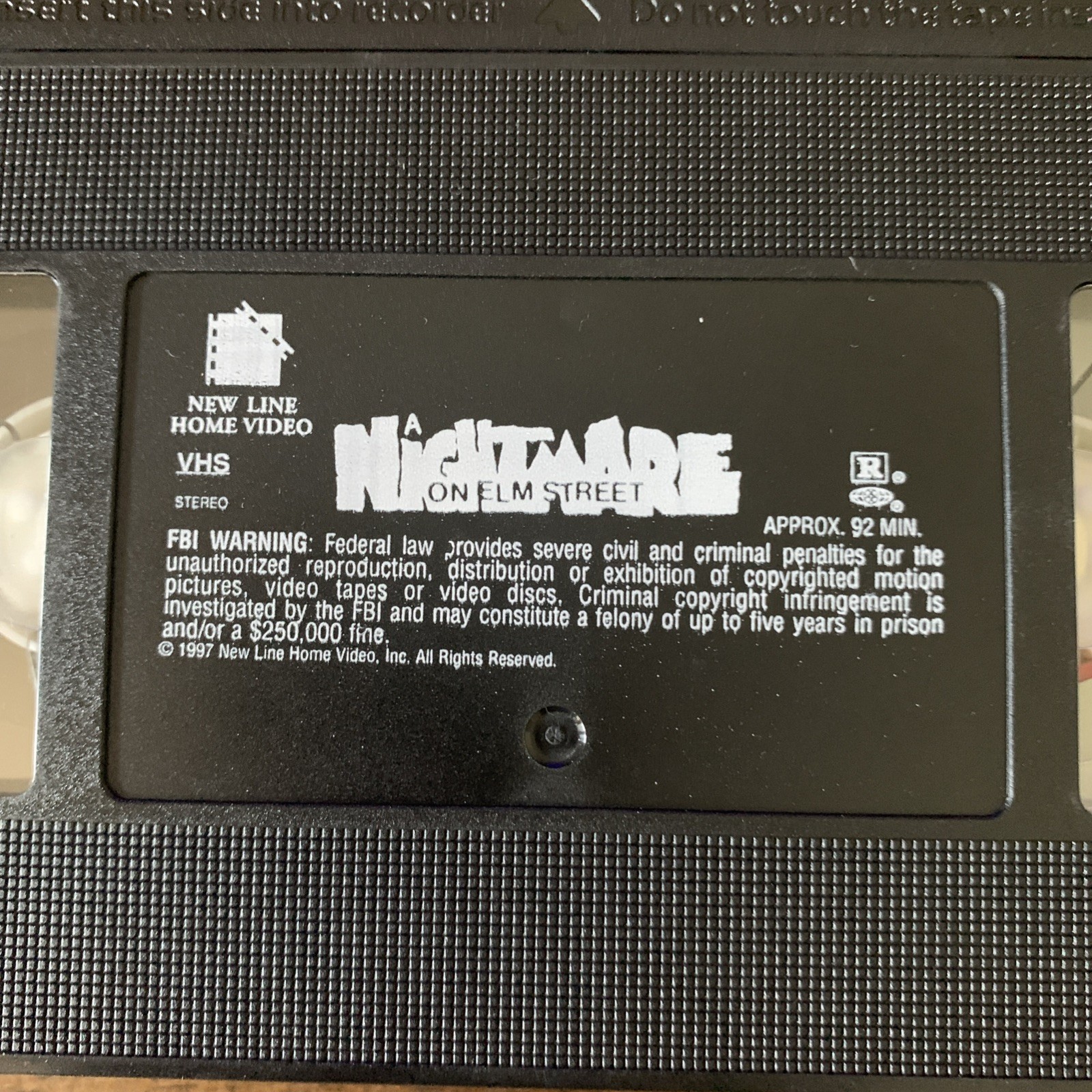 A Nightmare On Elm Street 1999 Digitally Remastered VHS Tape Wes Craven Horror