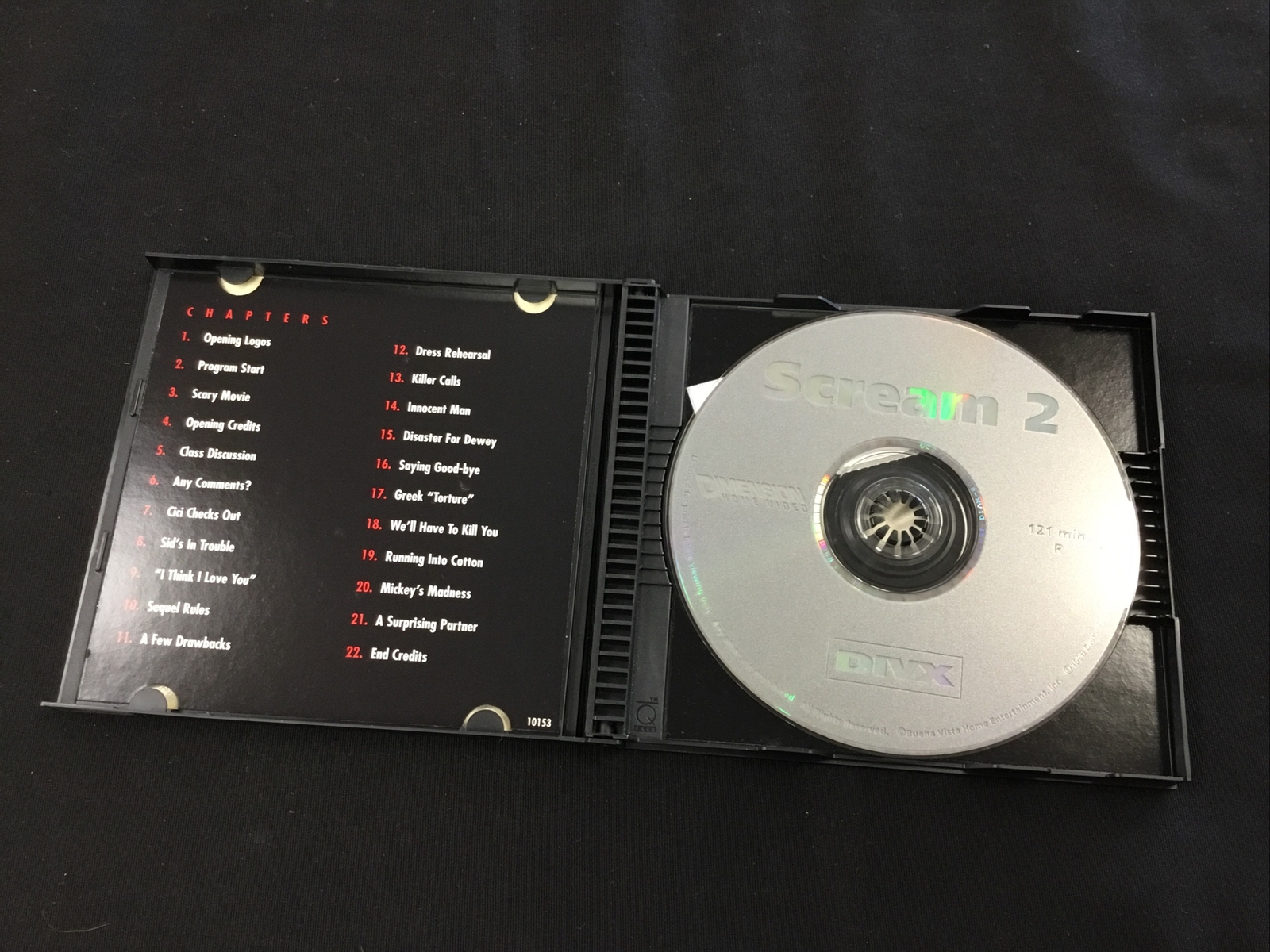 Scream 2 – DIVX CD 1998 *NOT DVD* Horror 90’s Retro Neve Campbell